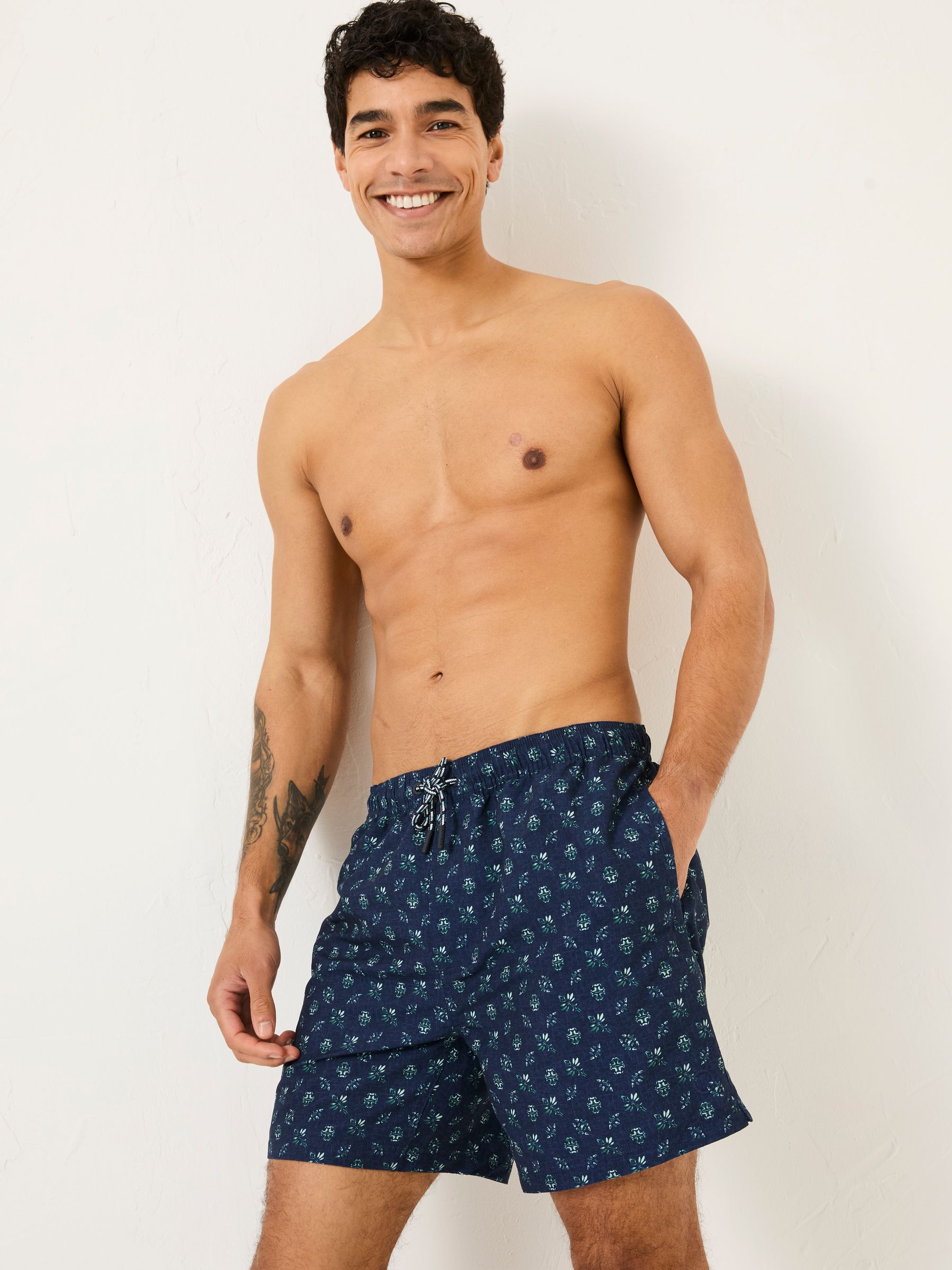 Trevose Blue Geo Swim Shorts - Image 2 of 6