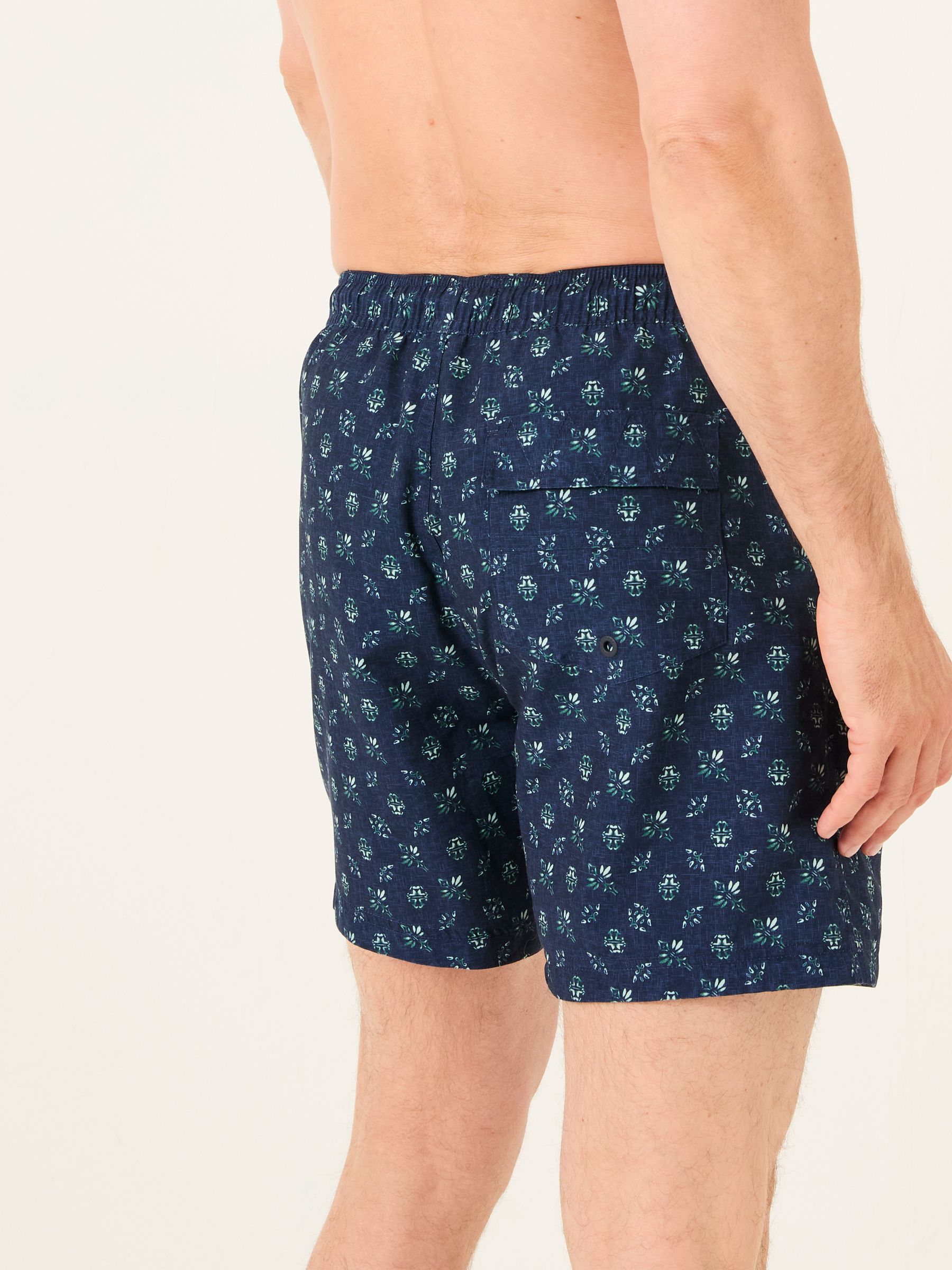 Trevose Blue Geo Swim Shorts - Image 4 of 6