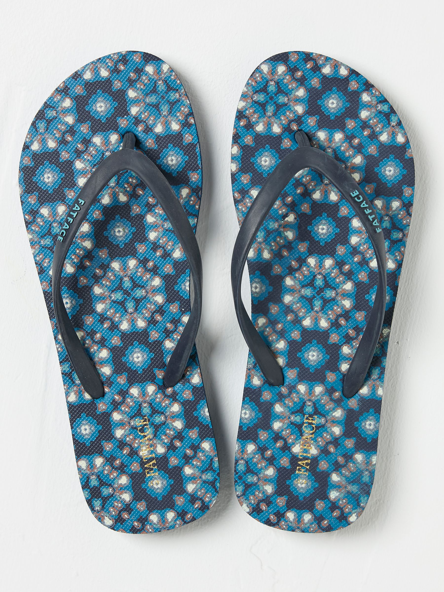 Portloe Navy Flip Flops - Image 1 of 3
