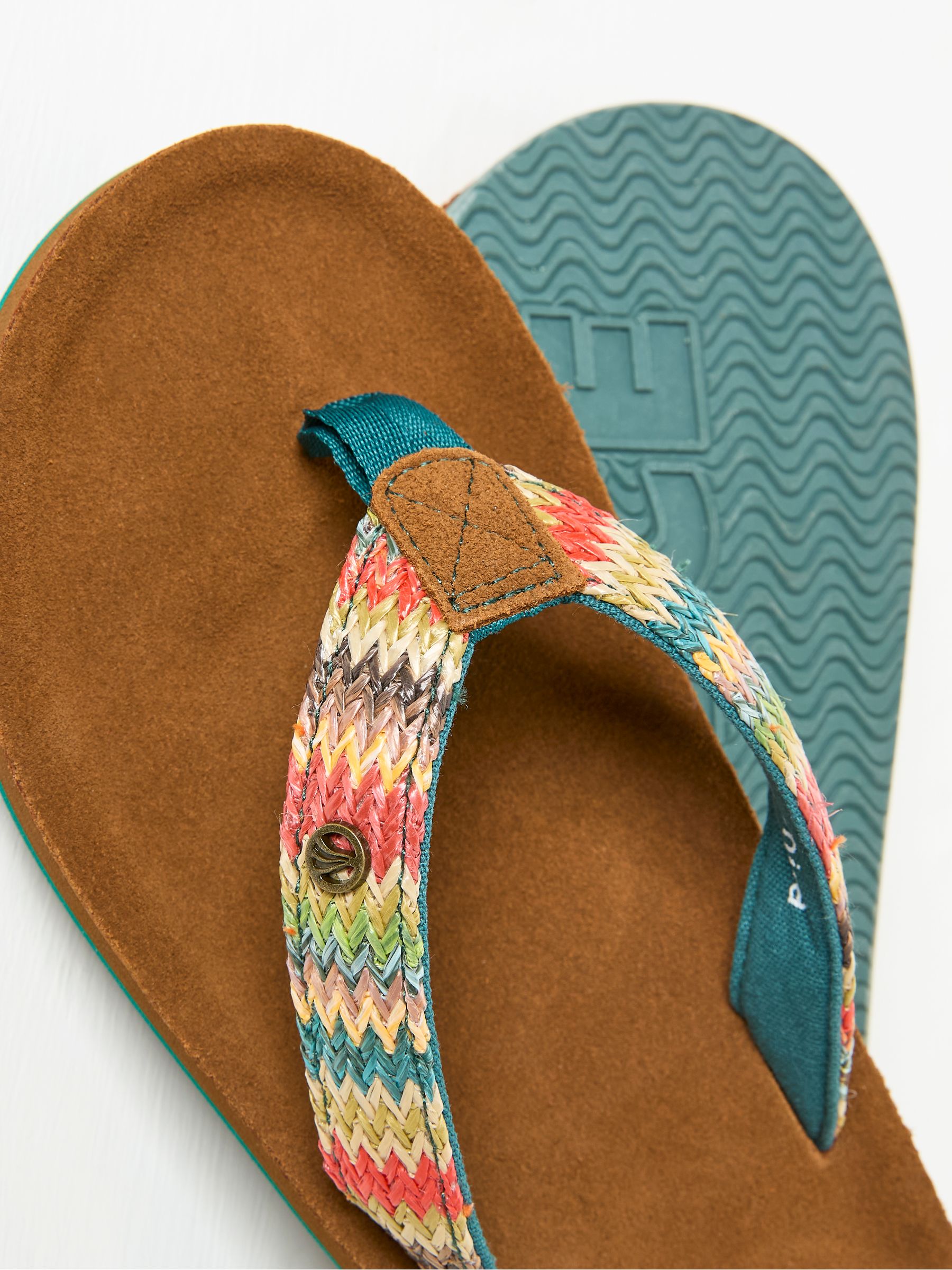 Somerton Tan Brown Flip Flops - Image 3 of 3