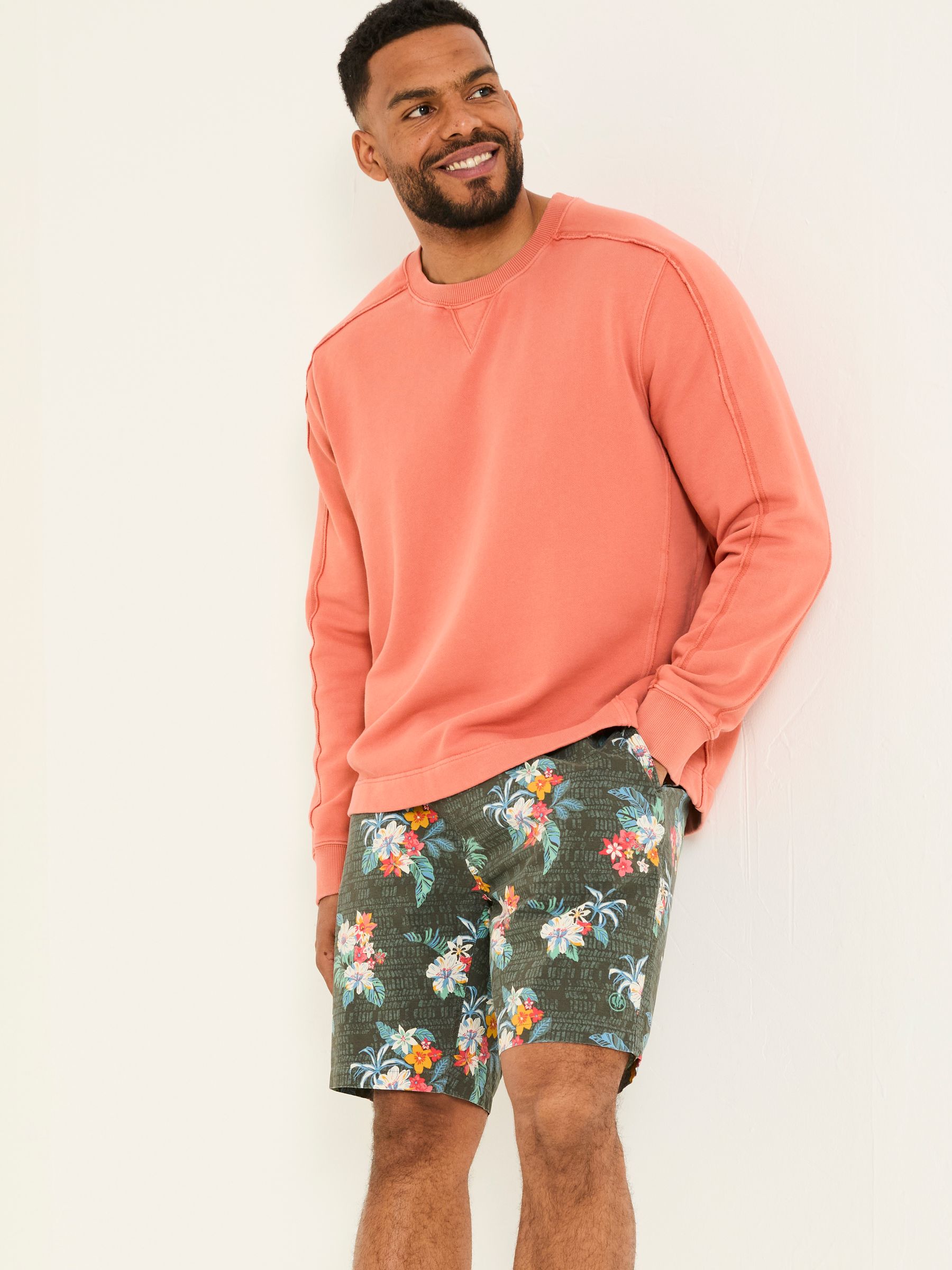 Camber Washed Black Hibiscus Swim Shorts - Image 2 of 5