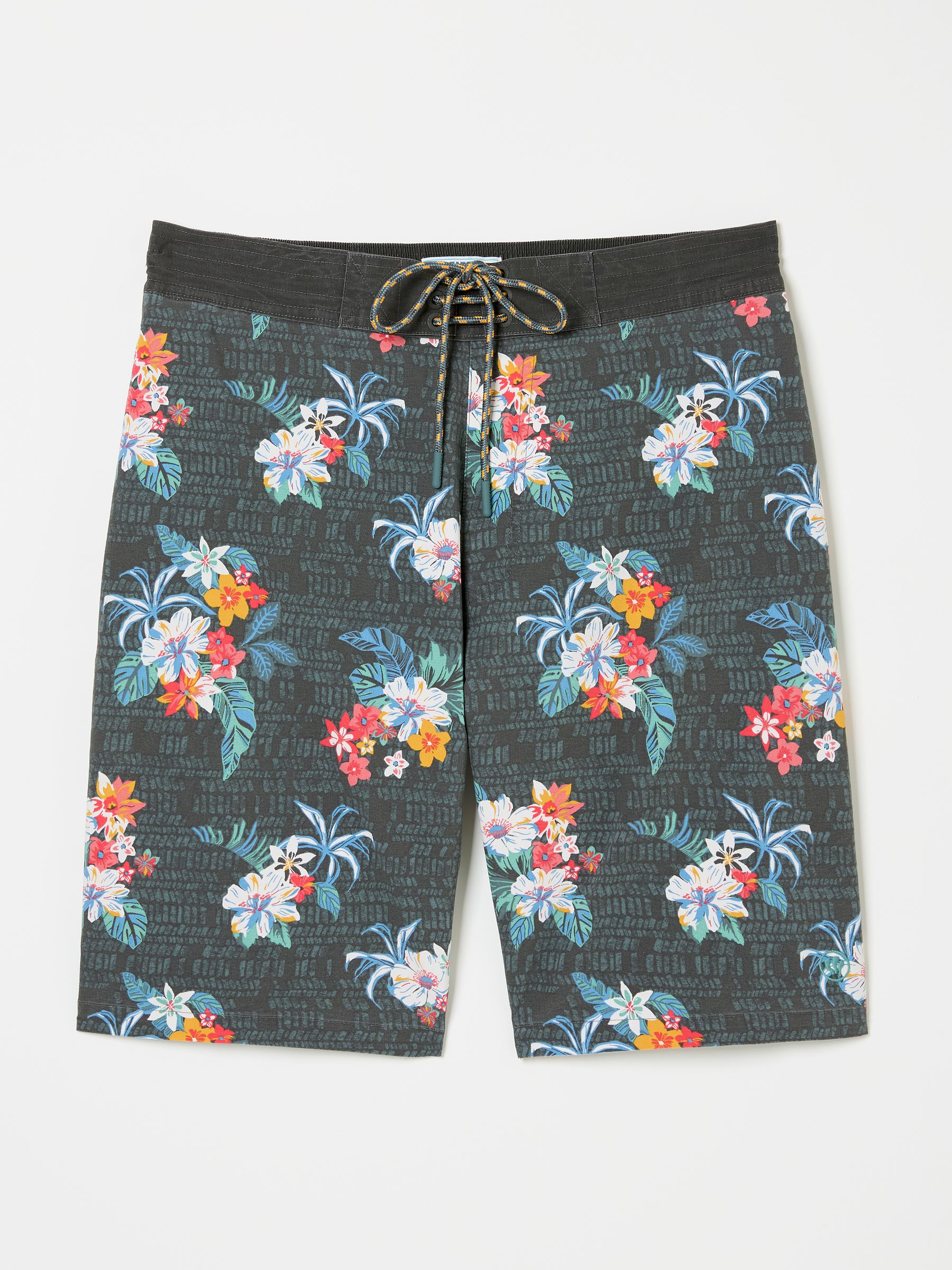 Camber Washed Black Hibiscus Swim Shorts - Image 5 of 5