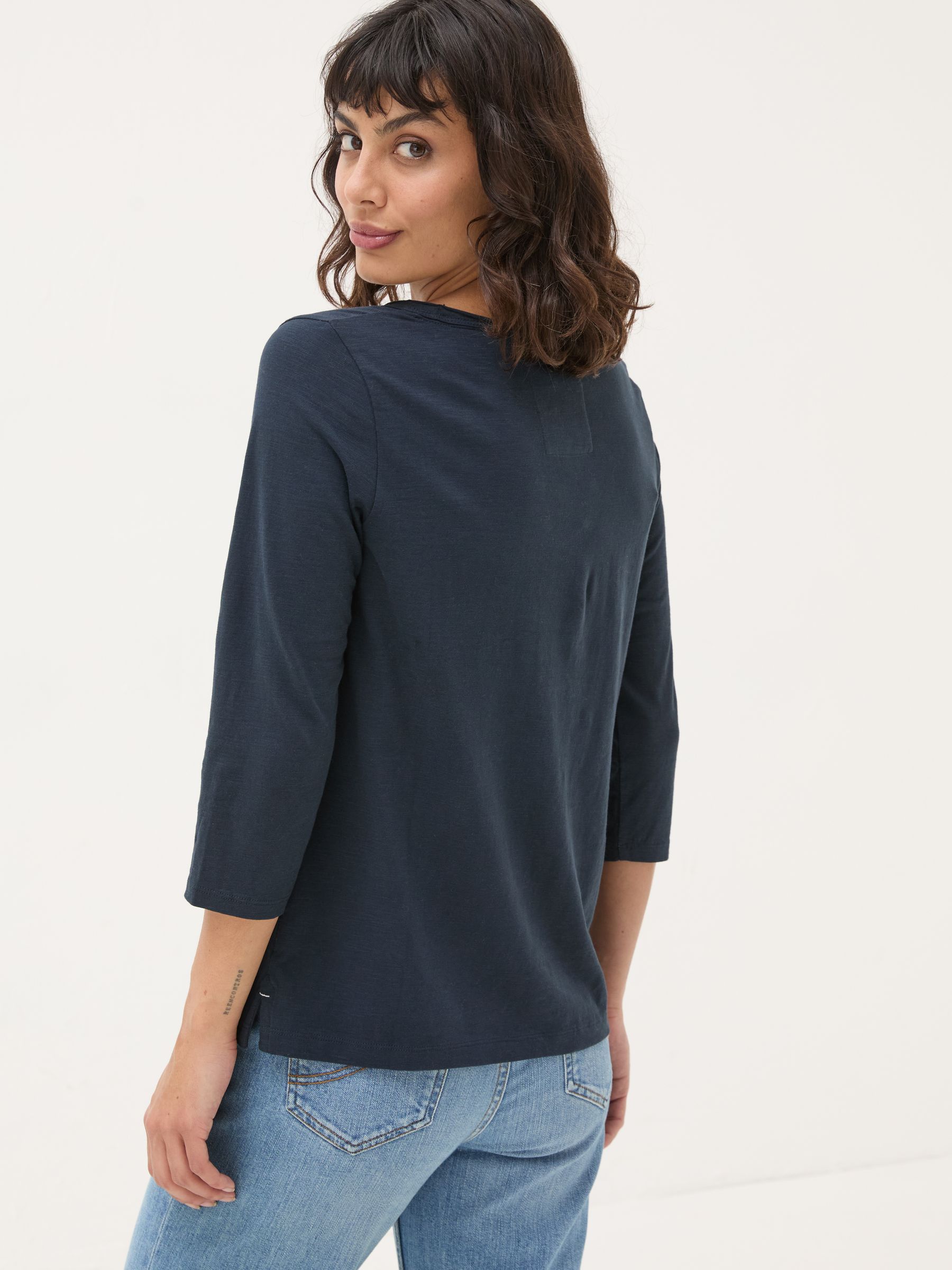 Porter Navy 100% Cotton T-Shirt - Image 2 of 4