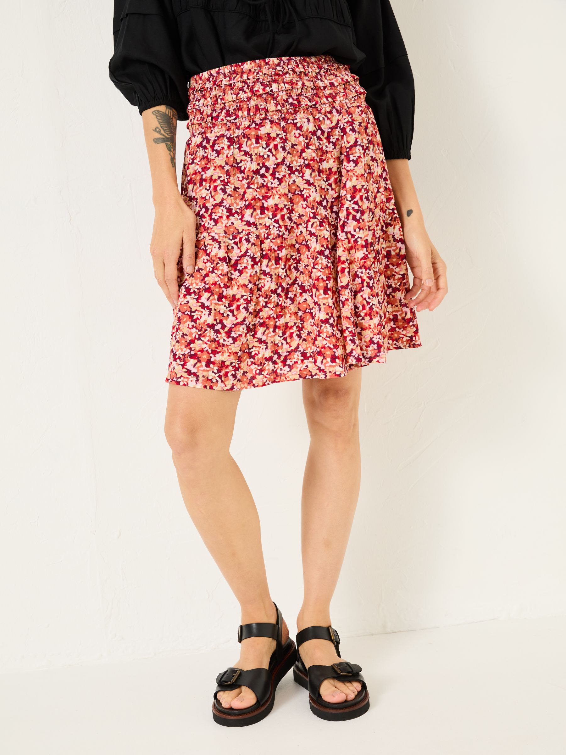 Calli Multi Abstract Floral Skirt - Image 4 of 7