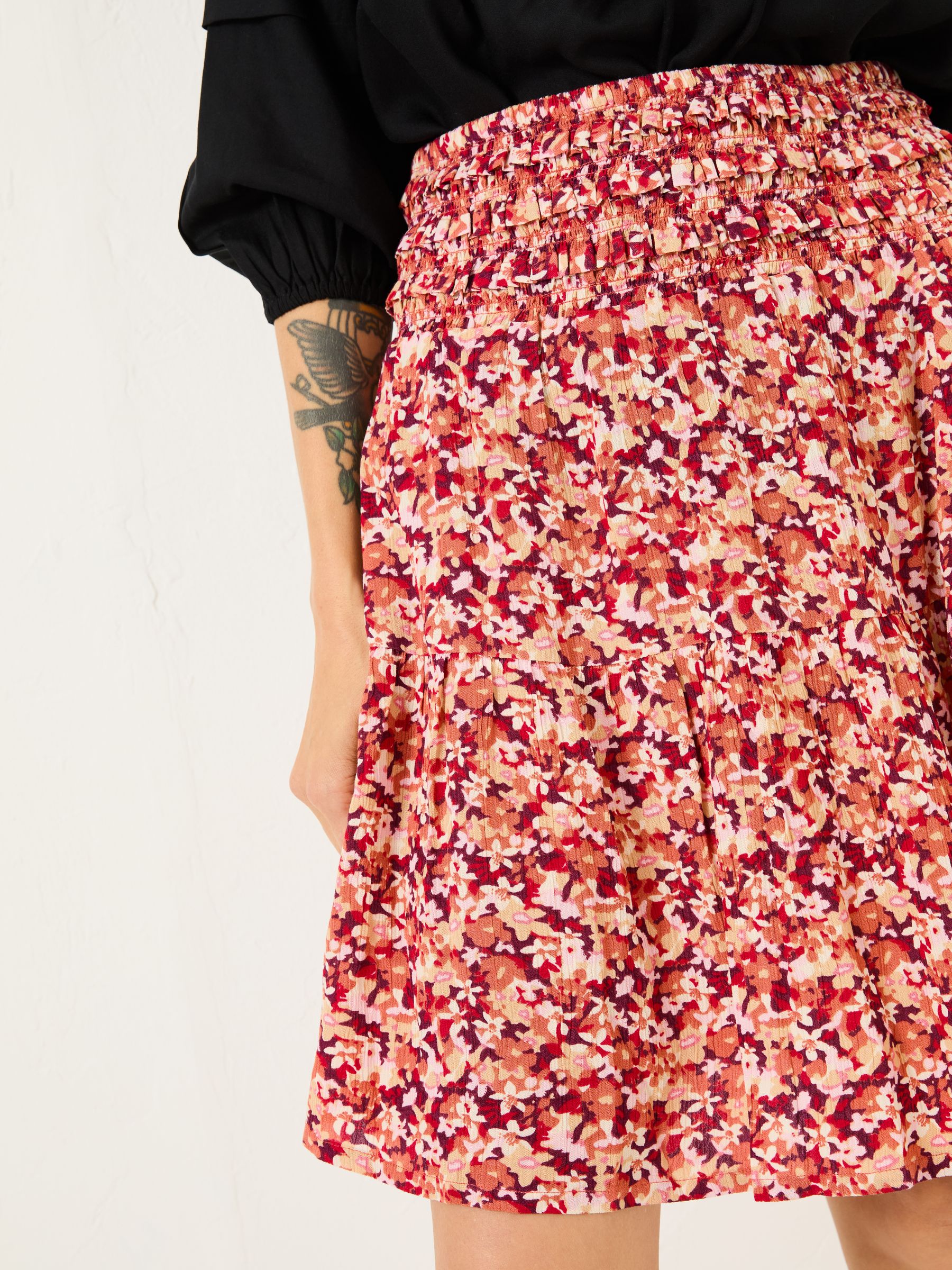 Calli Multi Abstract Floral Skirt - Image 5 of 7