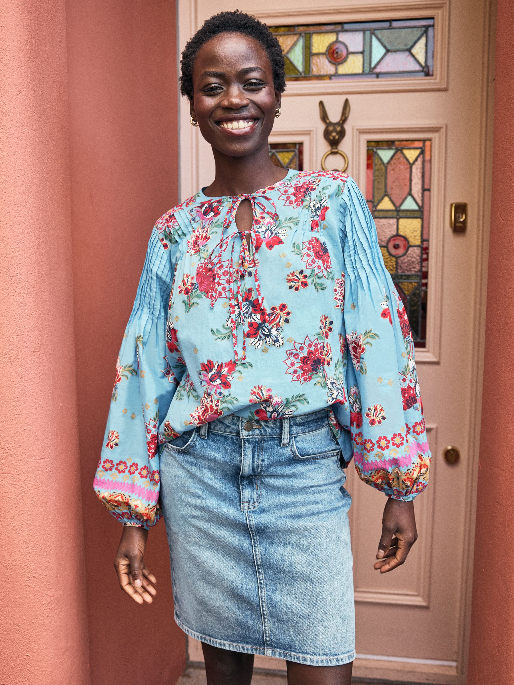 Blue Denim Hattie Skirt - Image 1 of 6