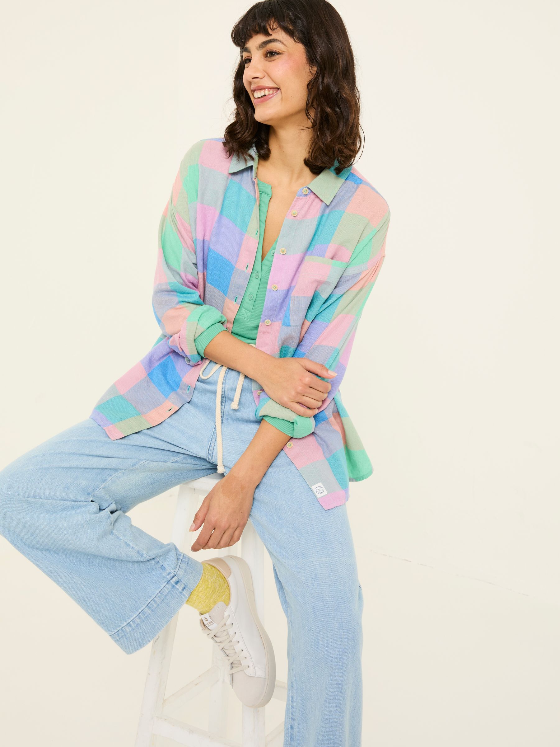 Multi 100% Cotton Carolin Check Shirt - Image 4 of 6