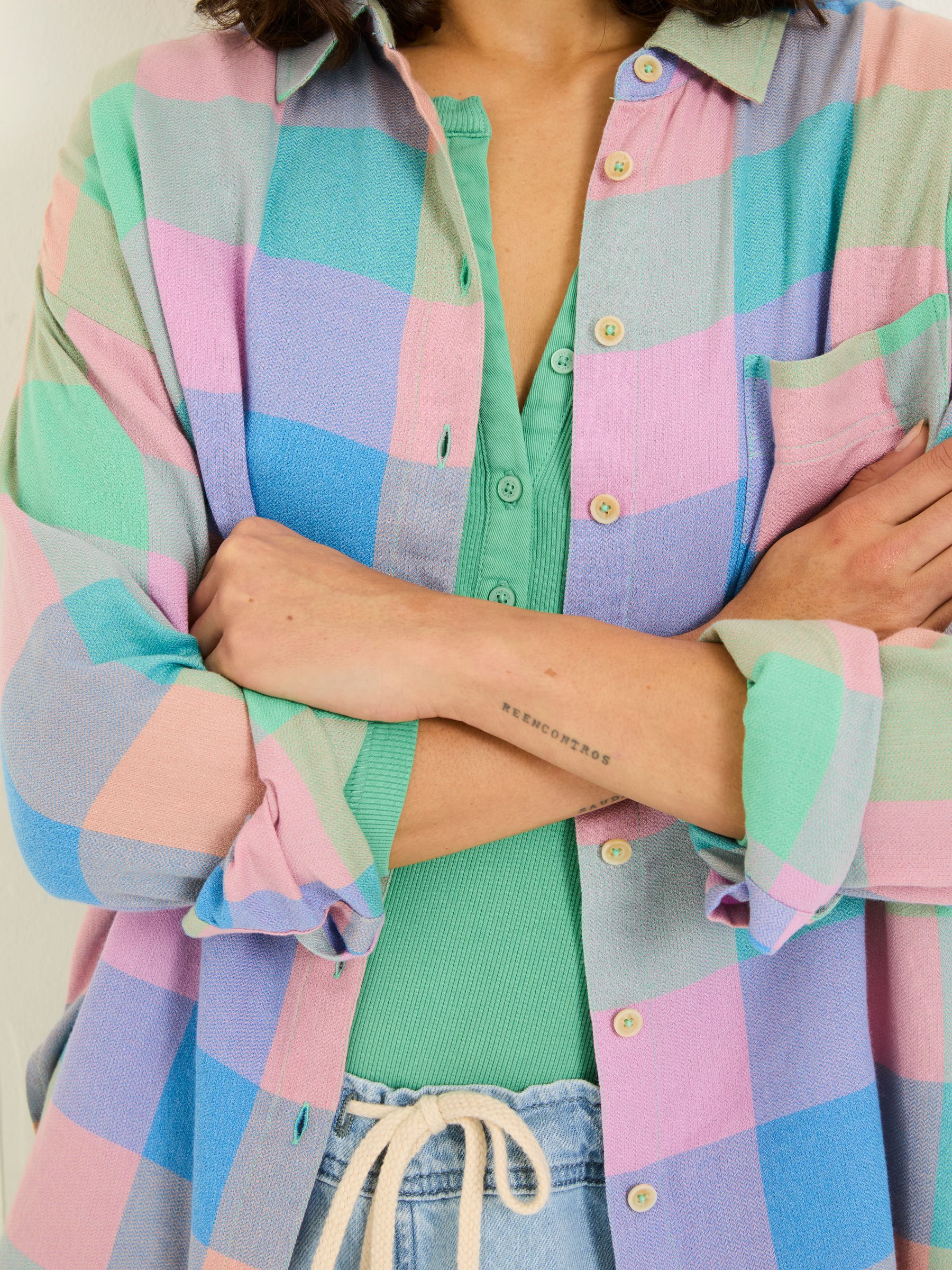 Multi 100% Cotton Carolin Check Shirt - Image 5 of 6