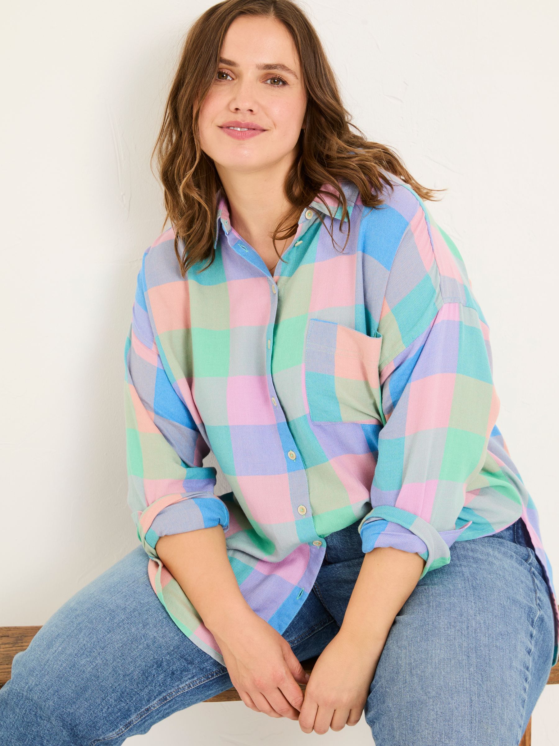Multi 100% Cotton Carolin Check Shirt - Image 6 of 6