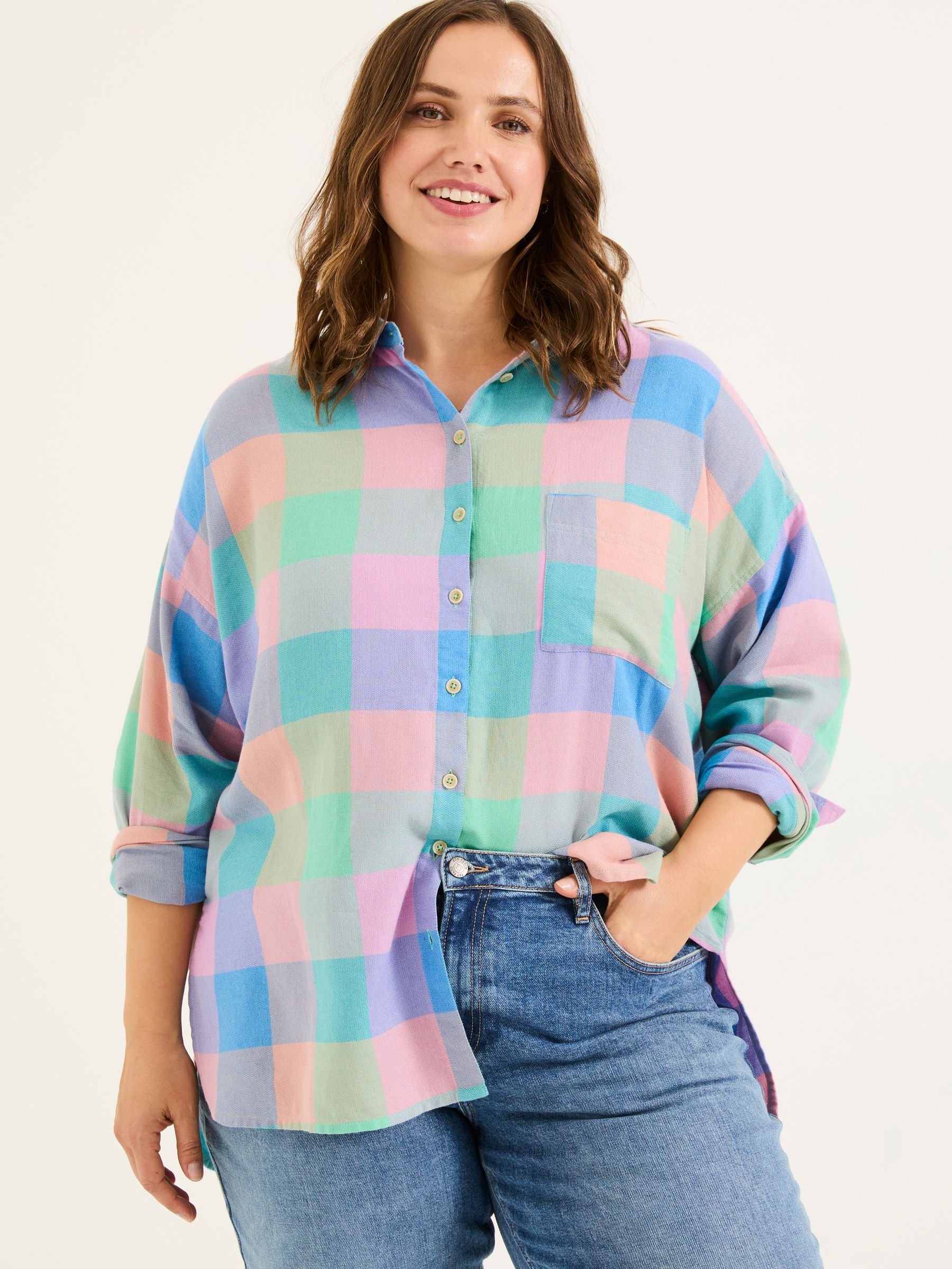 Multi 100% Cotton Carolin Check Shirt - Image 7 of 10