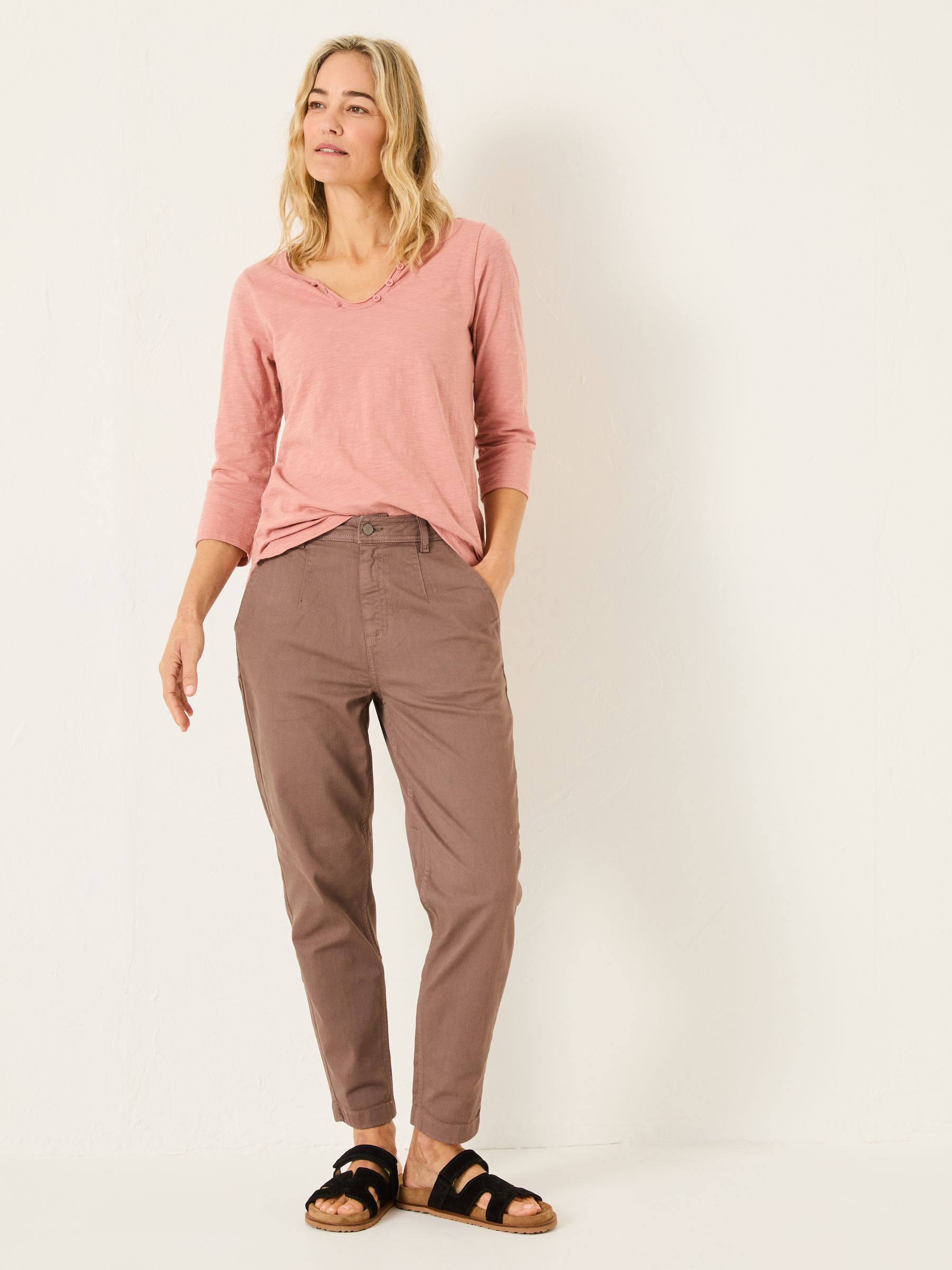 Porter Nude Pink 100% Cotton T-Shirt - Image 3 of 5