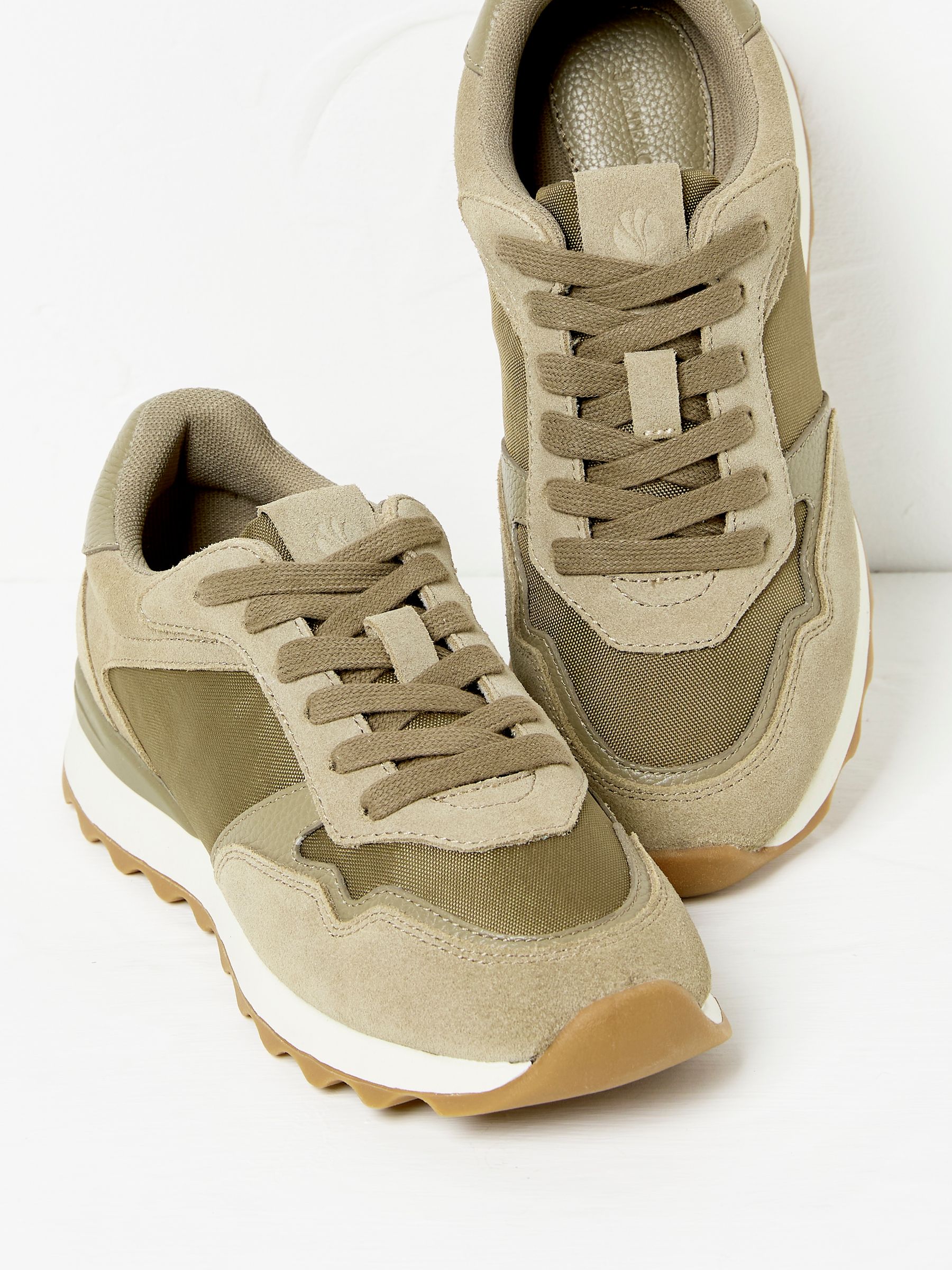 Khaki/Green Iva Runner Trainer - Image 2 of 3
