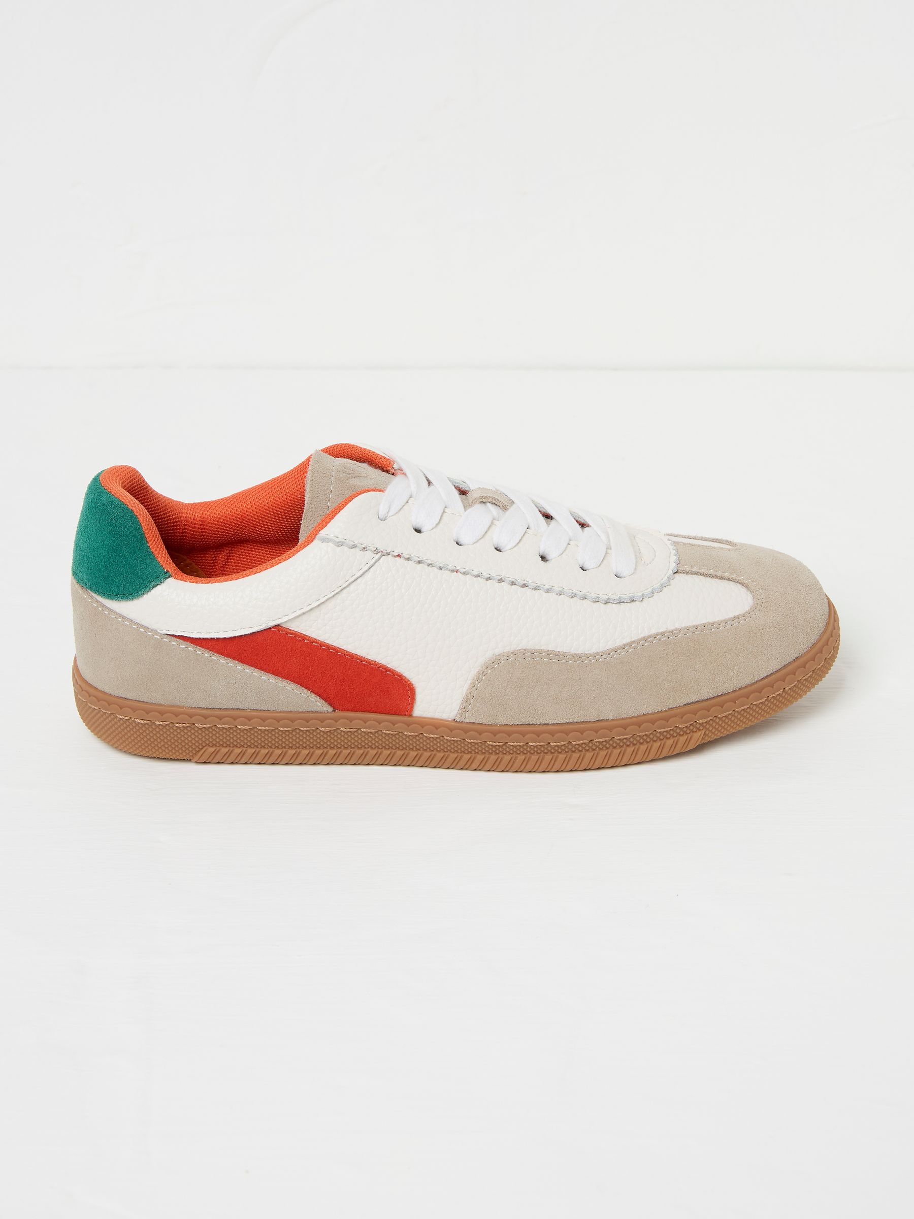 White Fia Retro Trainer - Image 1 of 3