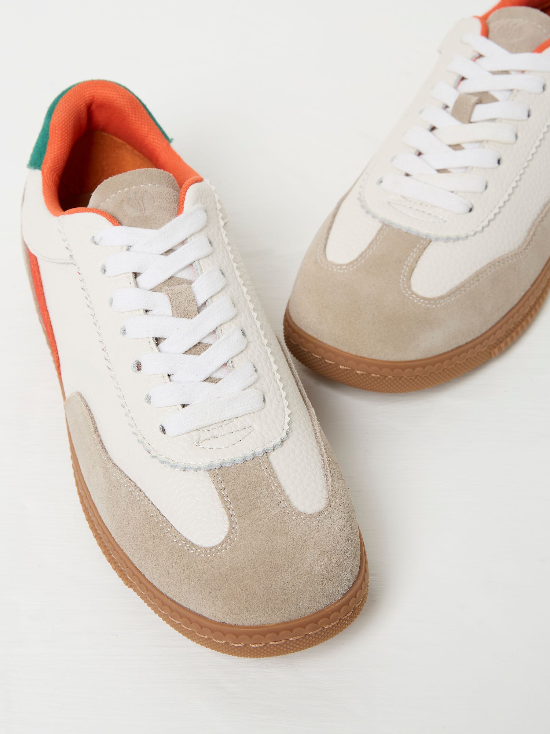 White Fia Retro Trainer - Image 2 of 3