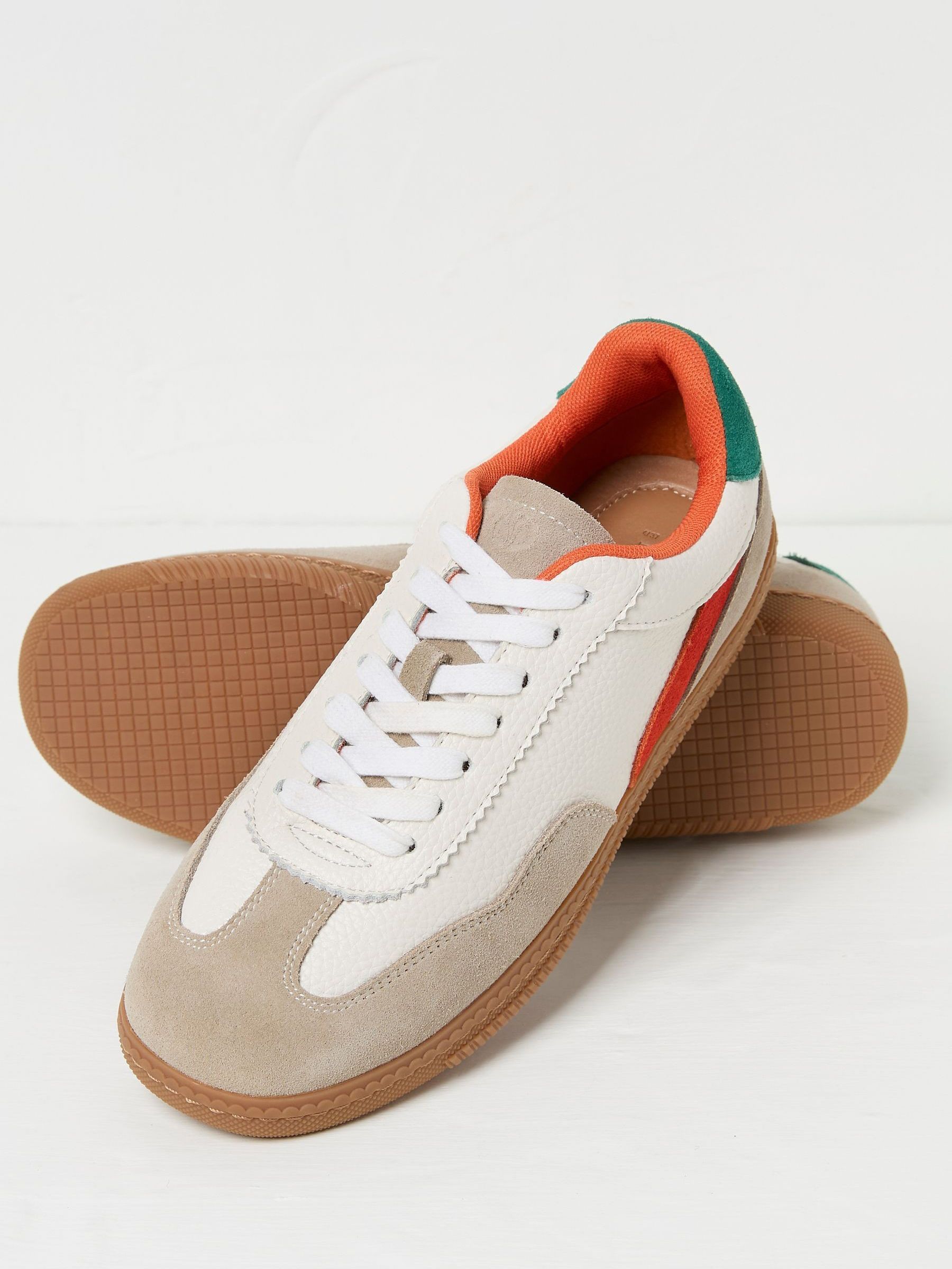 White Fia Retro Trainer - Image 3 of 3