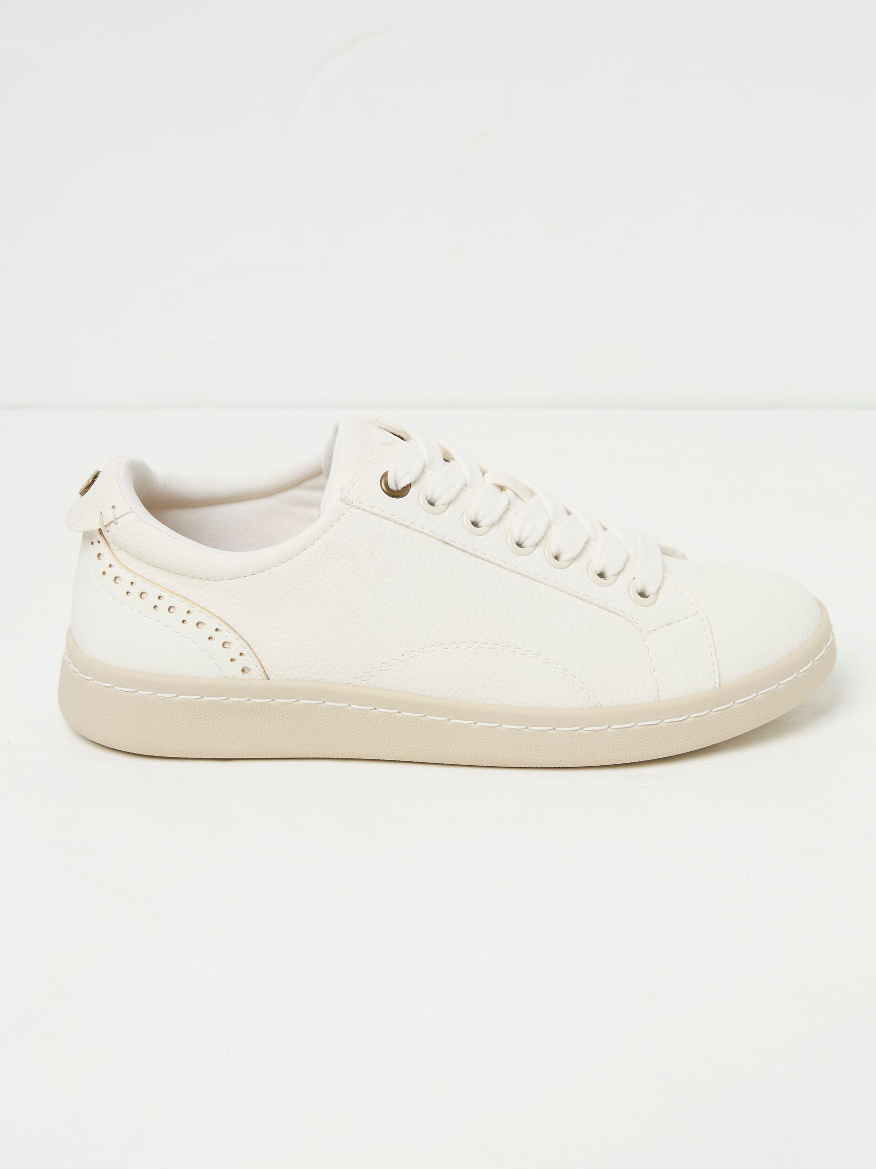 White Nora Lace Up Trainer - Image 1 of 3