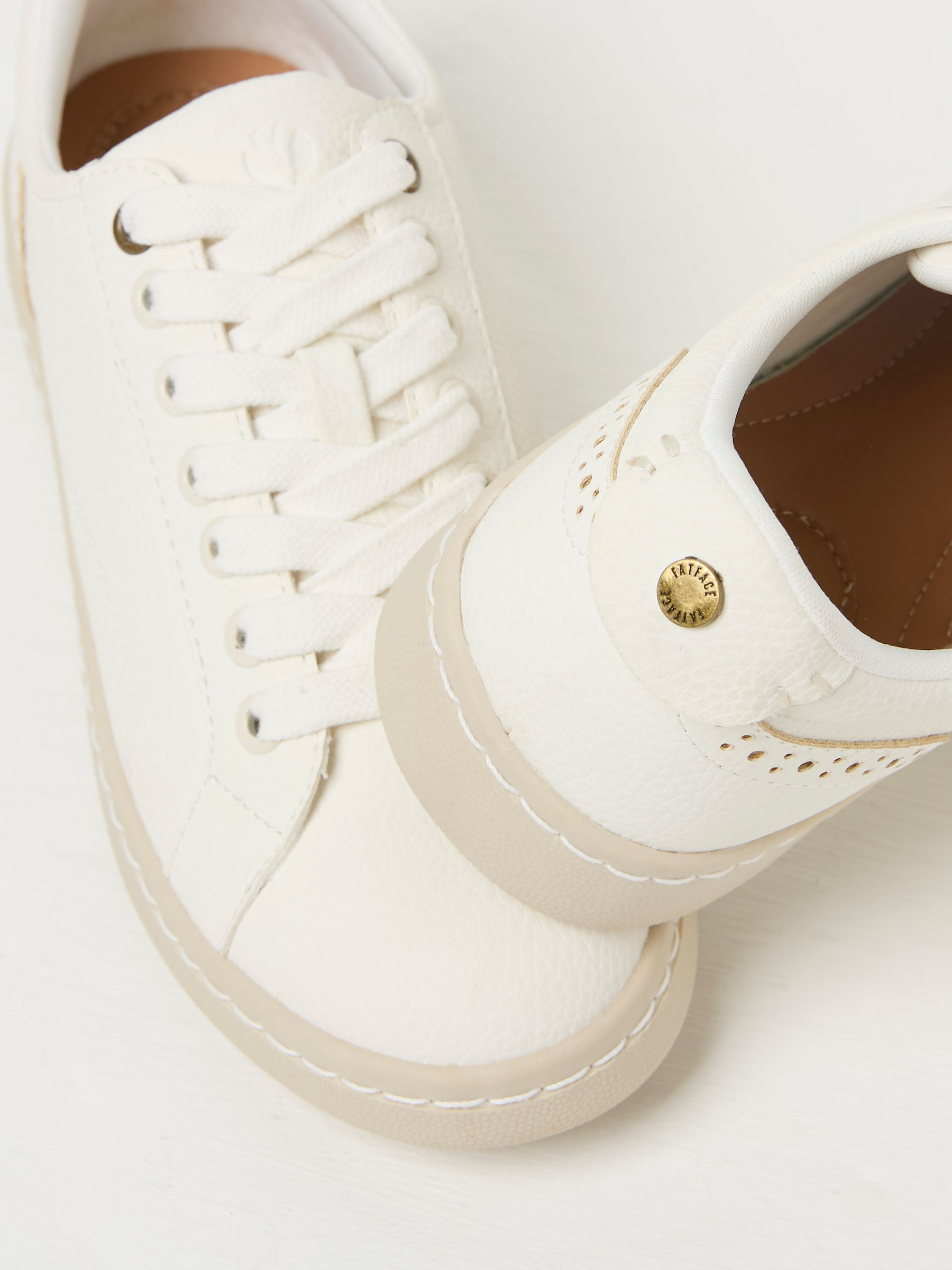 White Nora Lace Up Trainer - Image 3 of 3
