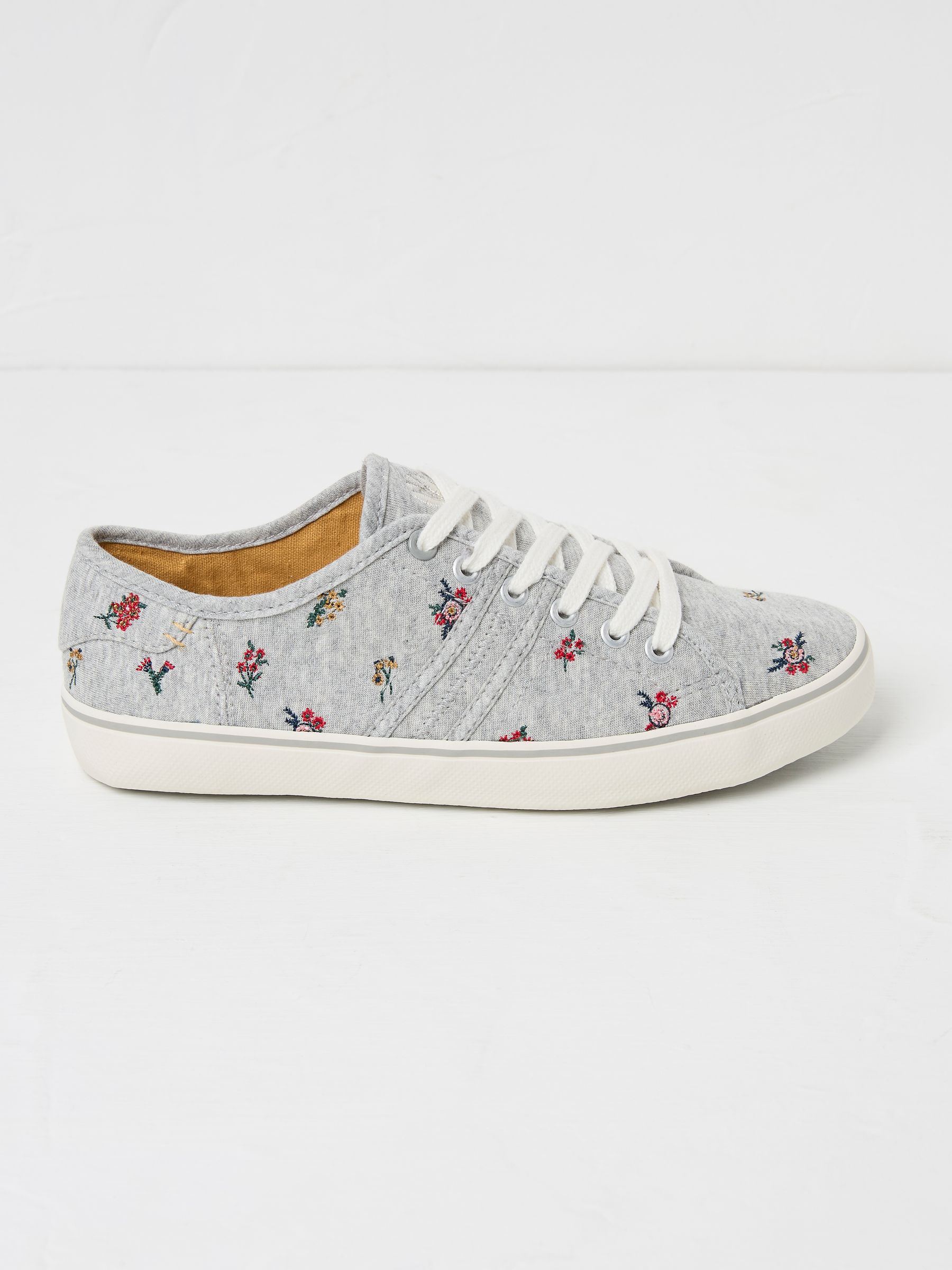 Grey Lola Canvas Trainers - Image 1 of 3