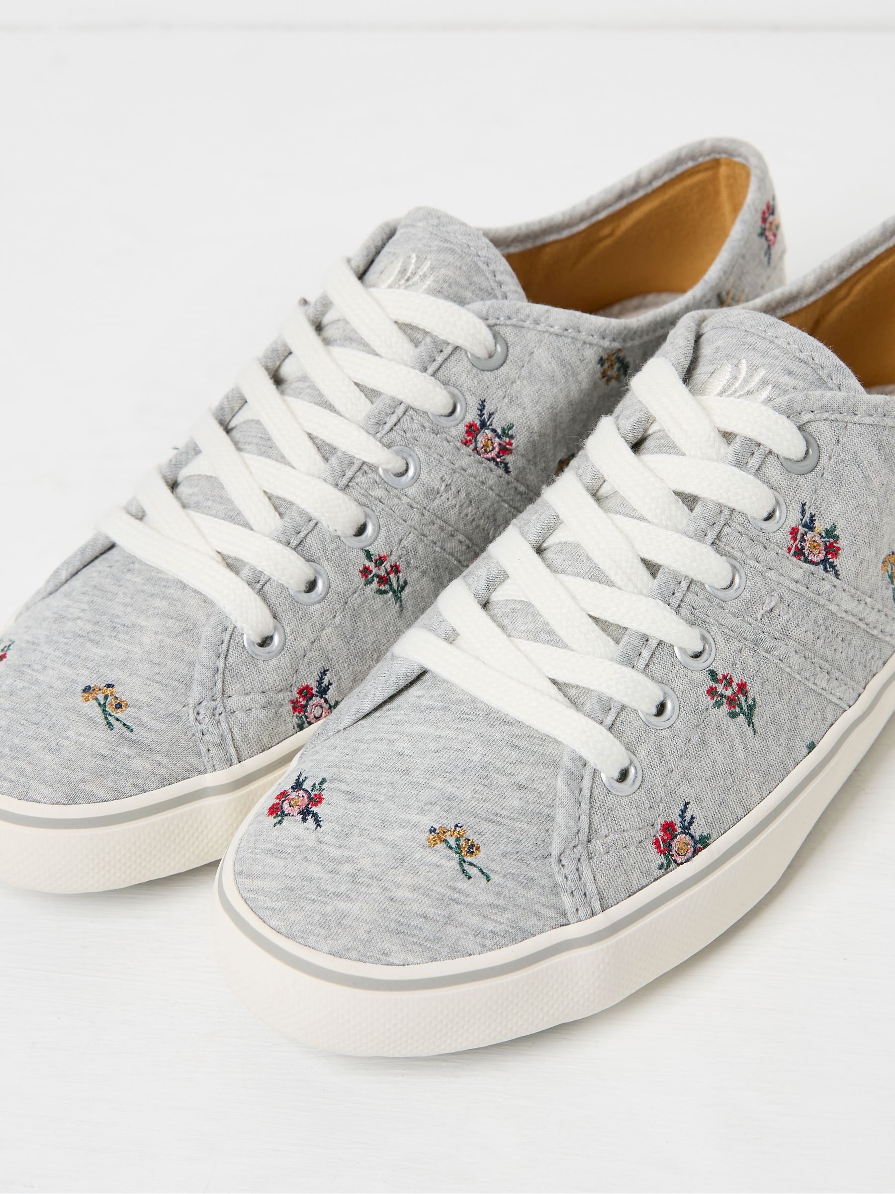 Grey Lola Canvas Trainers - Image 2 of 3