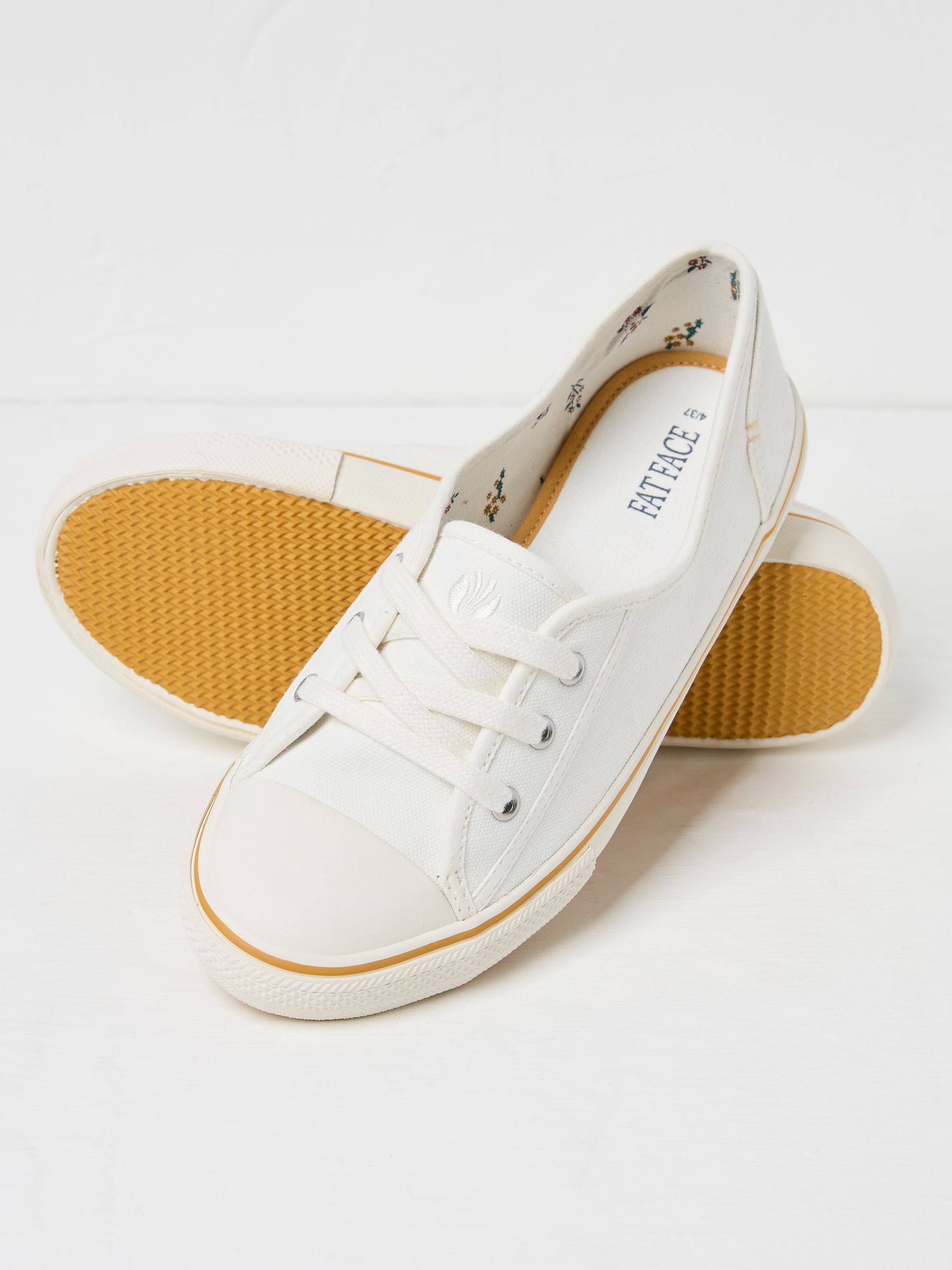 White Suzie Ballet Trainers - Image 3 of 3