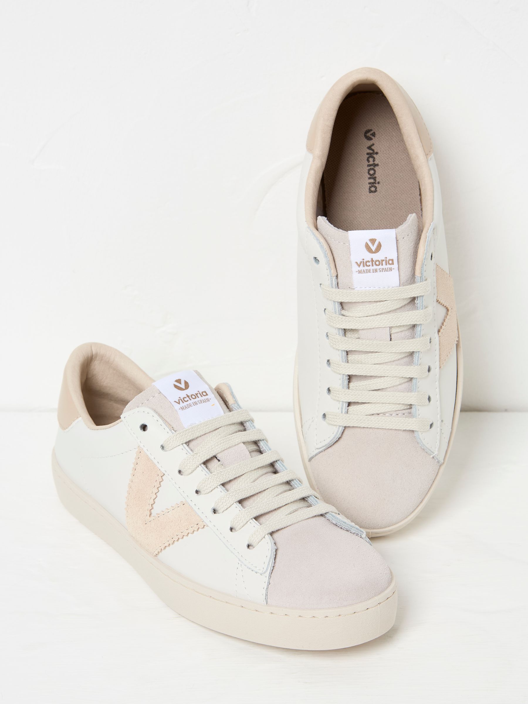 Victoria Berlin White & Pink Trainers - Image 2 of 3