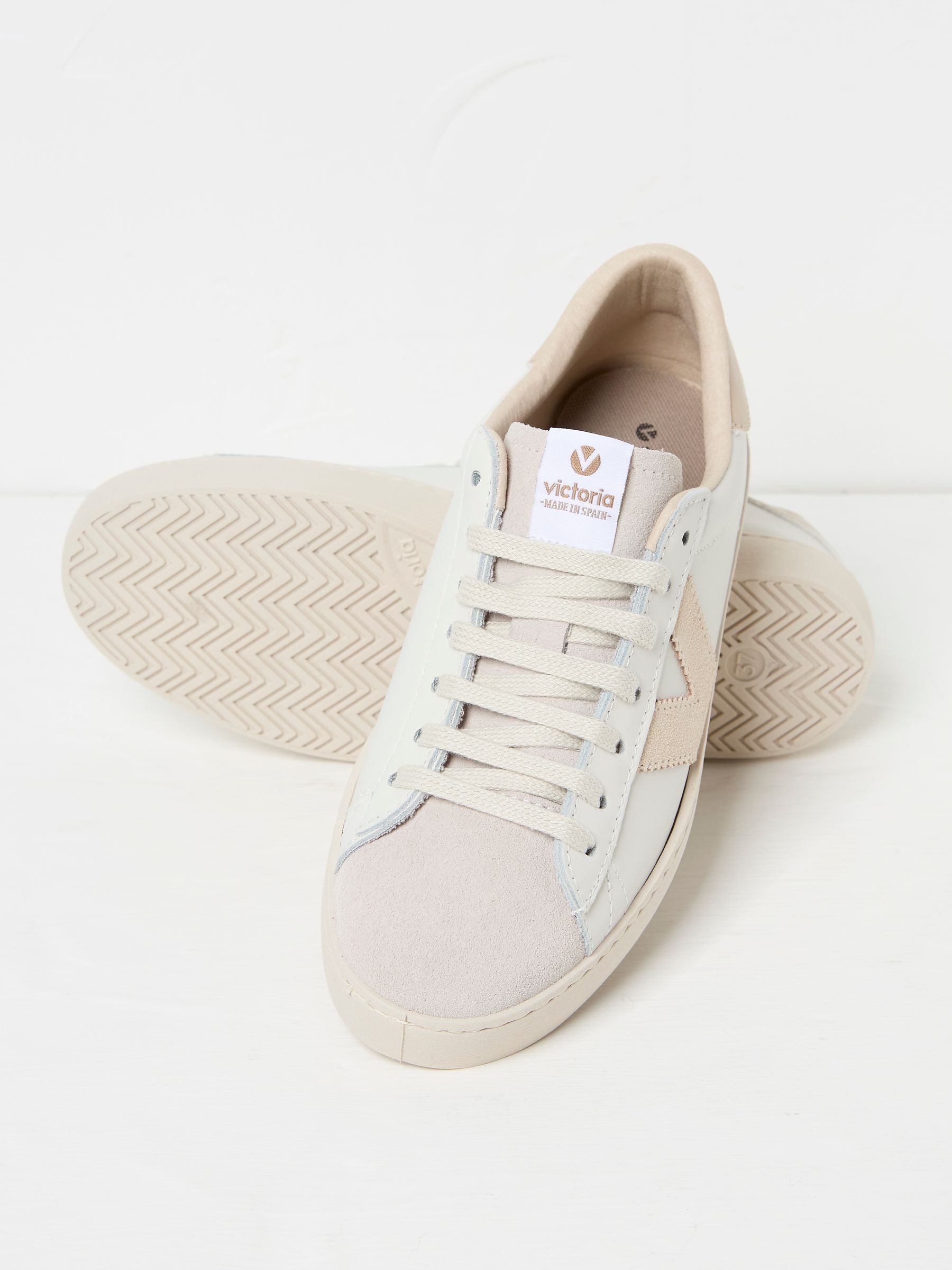 Victoria Berlin White & Pink Trainers - Image 3 of 3