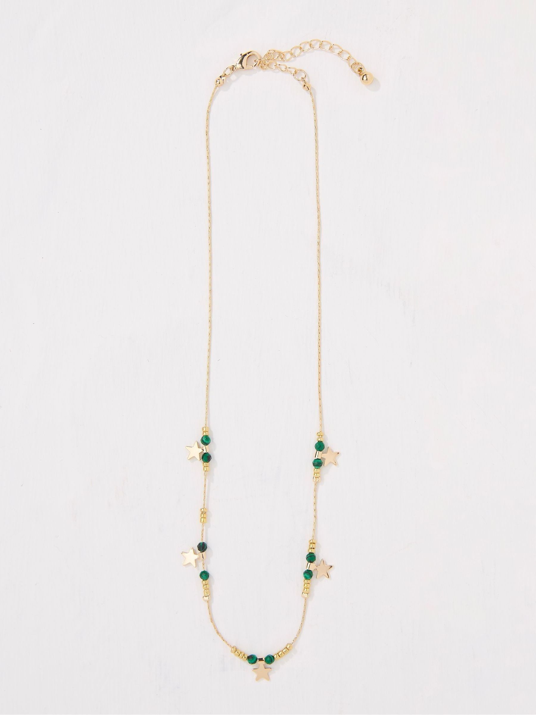 Gold Tone Star Necklace - Image 1 of 2