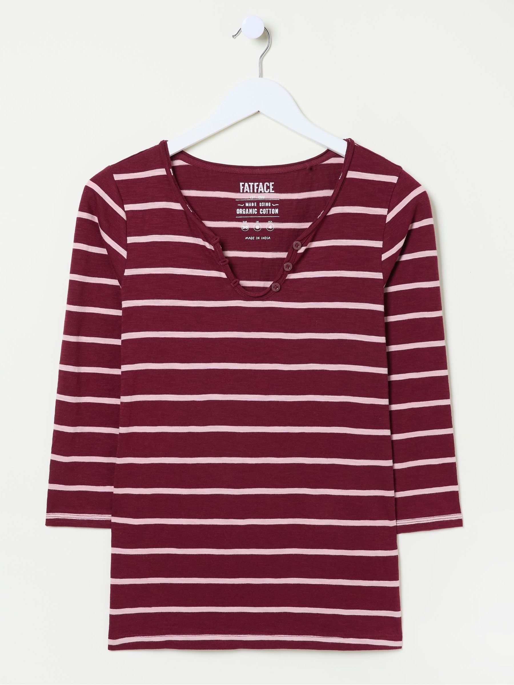 Porter Red Organic Cotton Stripe T-Shirt - Image 6 of 6