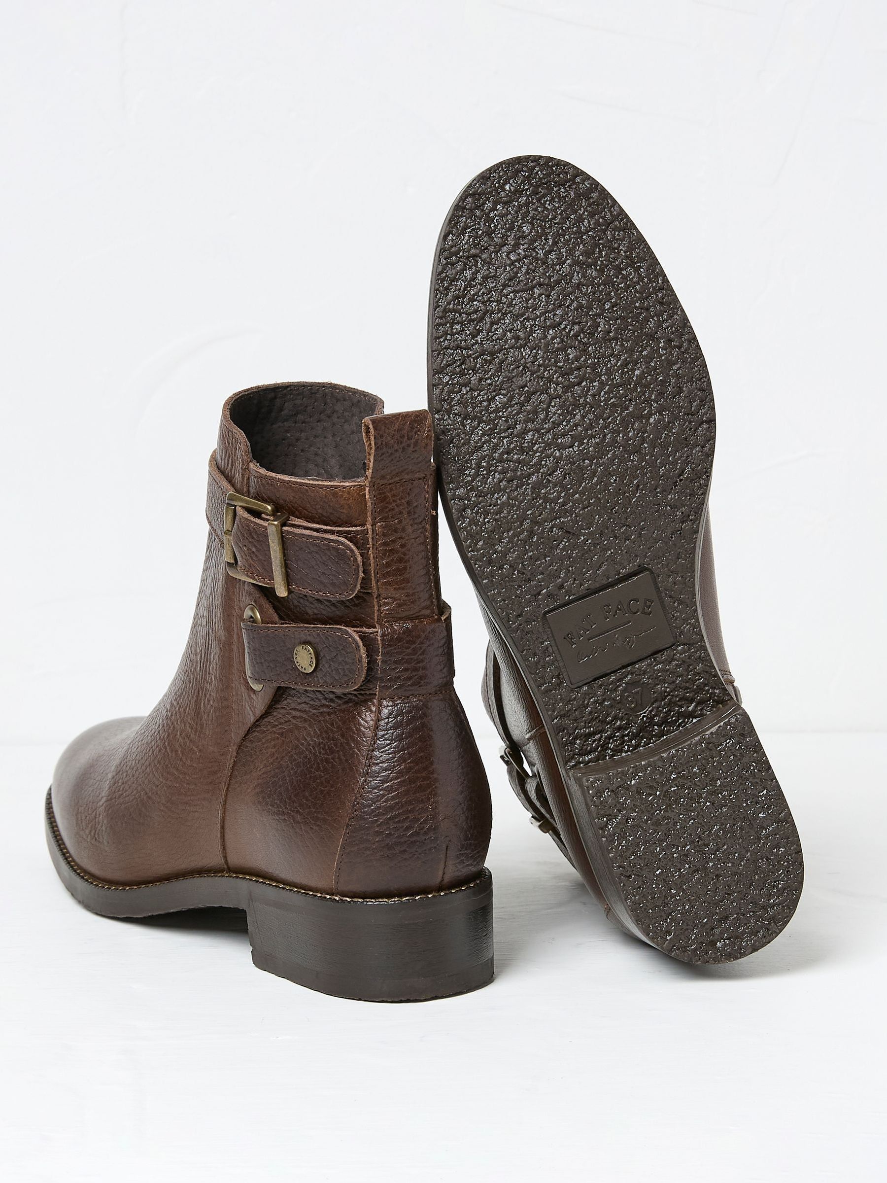 Avery Brown Buckle Boots - Image 2 of 3