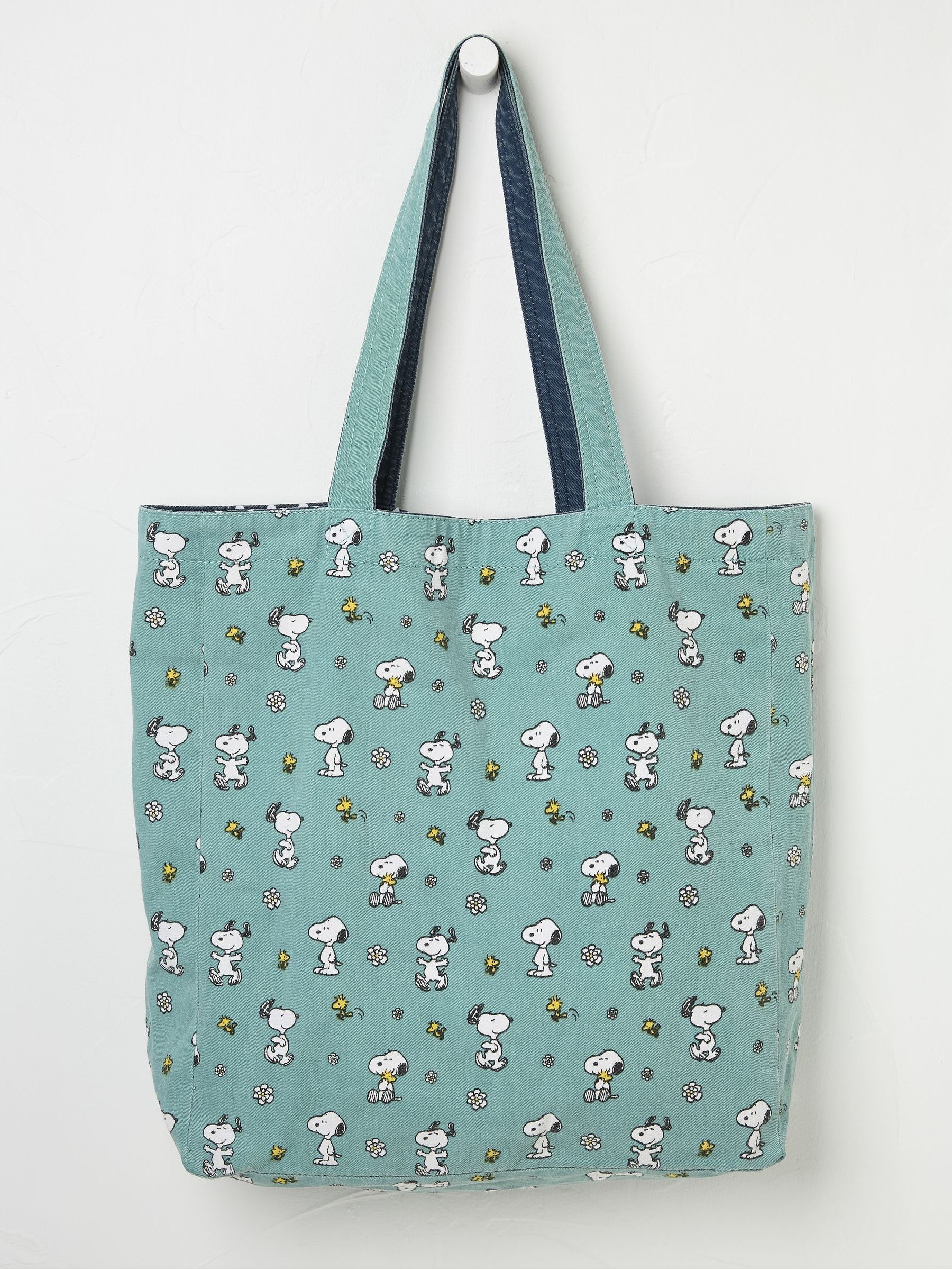 Snoopy Green Reversible Tote Bag - Image 1 of 2