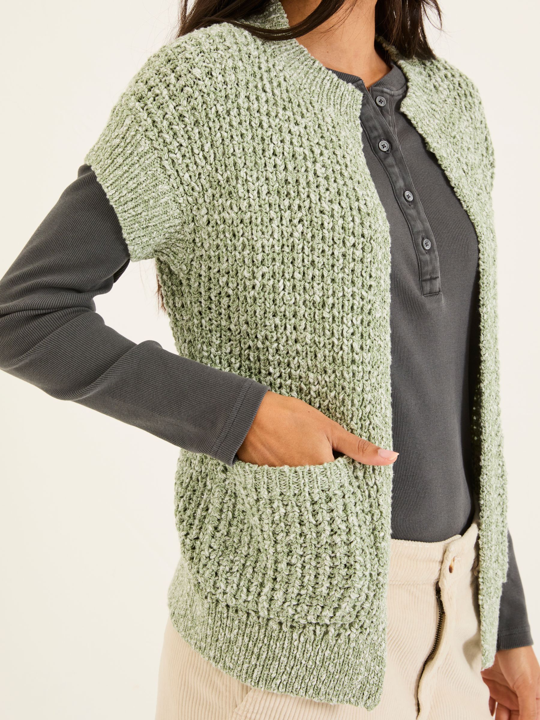 Erika Green Knitted Kimono Cardigan - Image 9 of 10