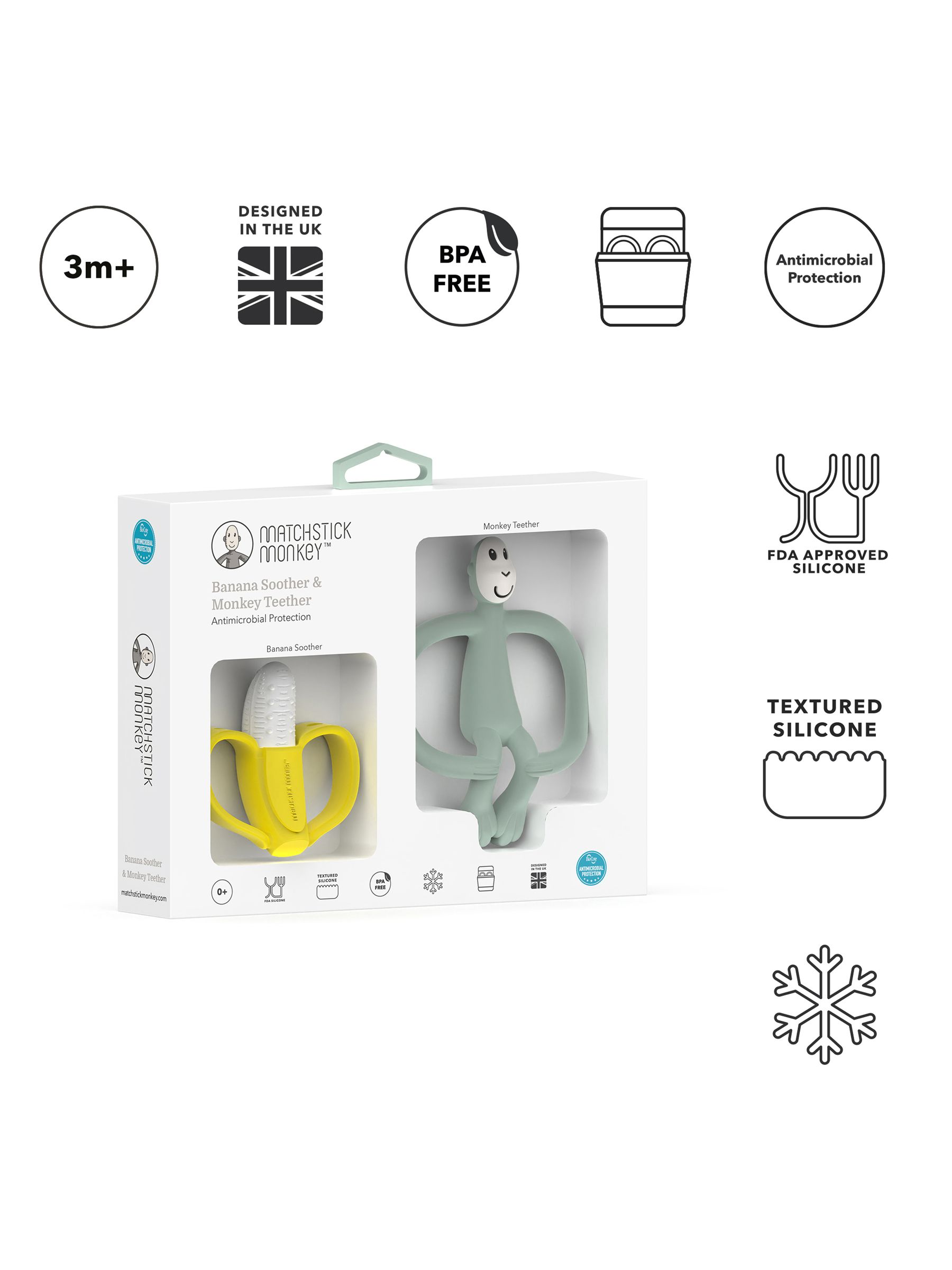 Matchstick Monkey Banana and Monkey Teether Gift Set - Image 3 of 7