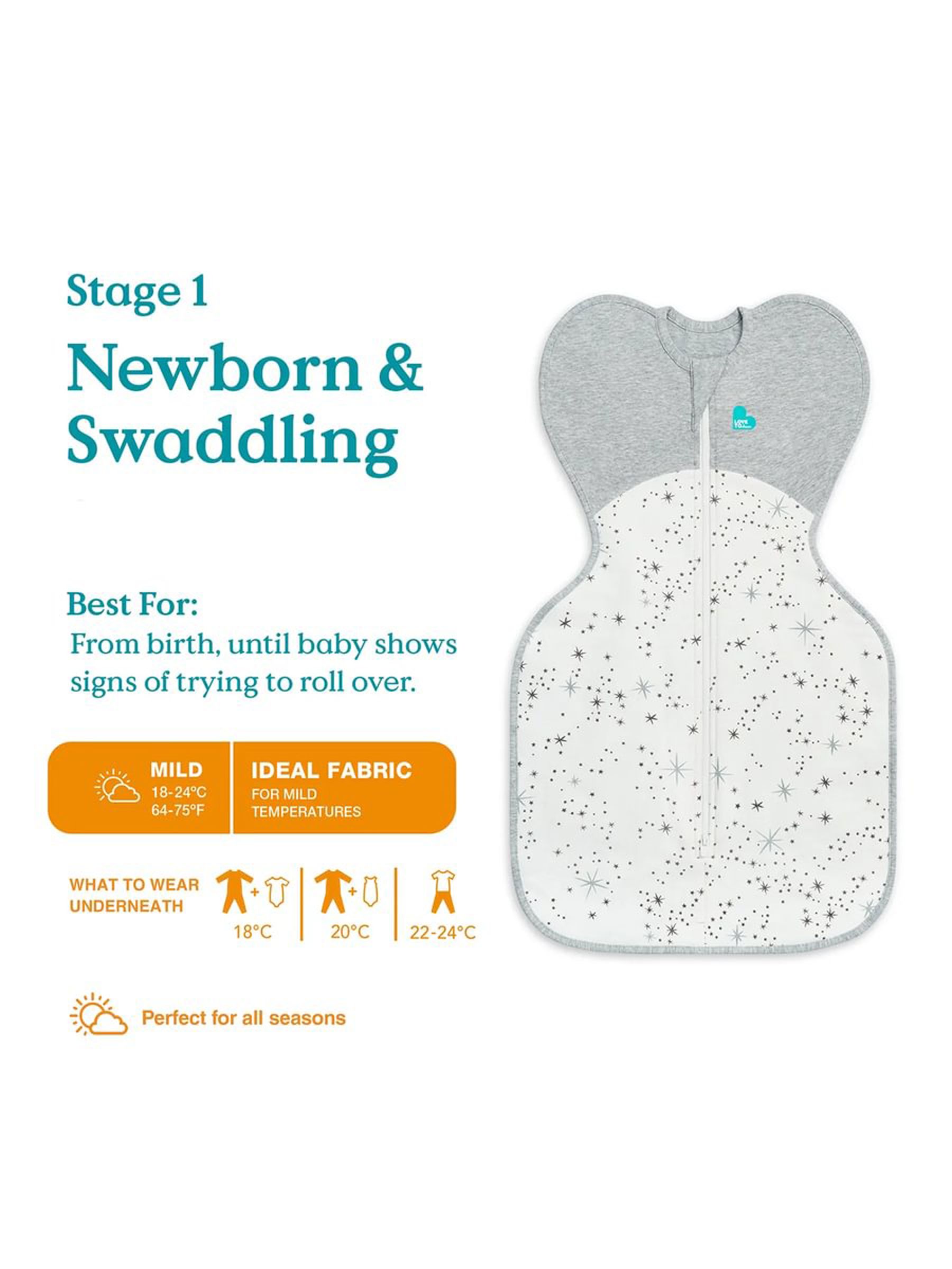 Love To Dream Swaddle Up™ All Seasons Newborn - Image 2 of 8