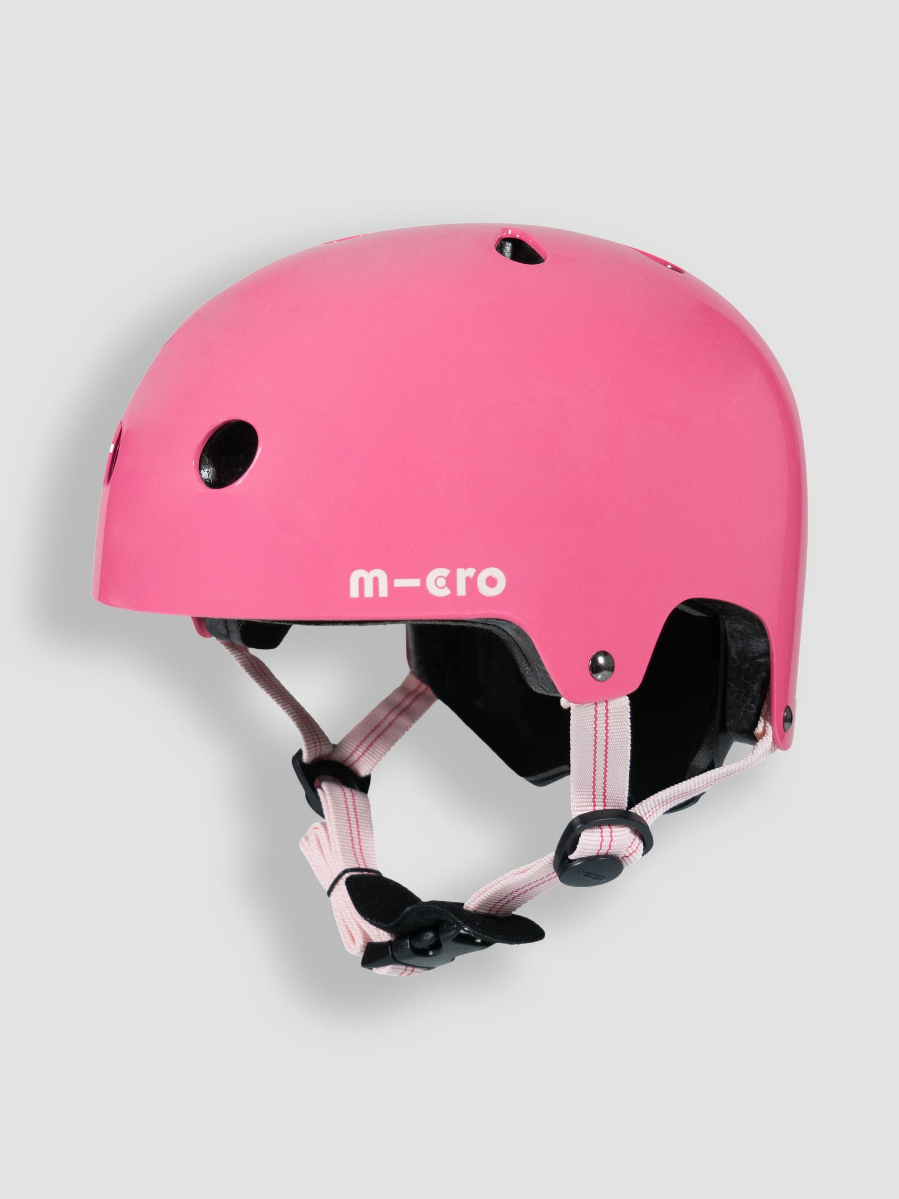 Micro Scooter Plain Helmet Glossy Finish Pink - Image 1 of 4