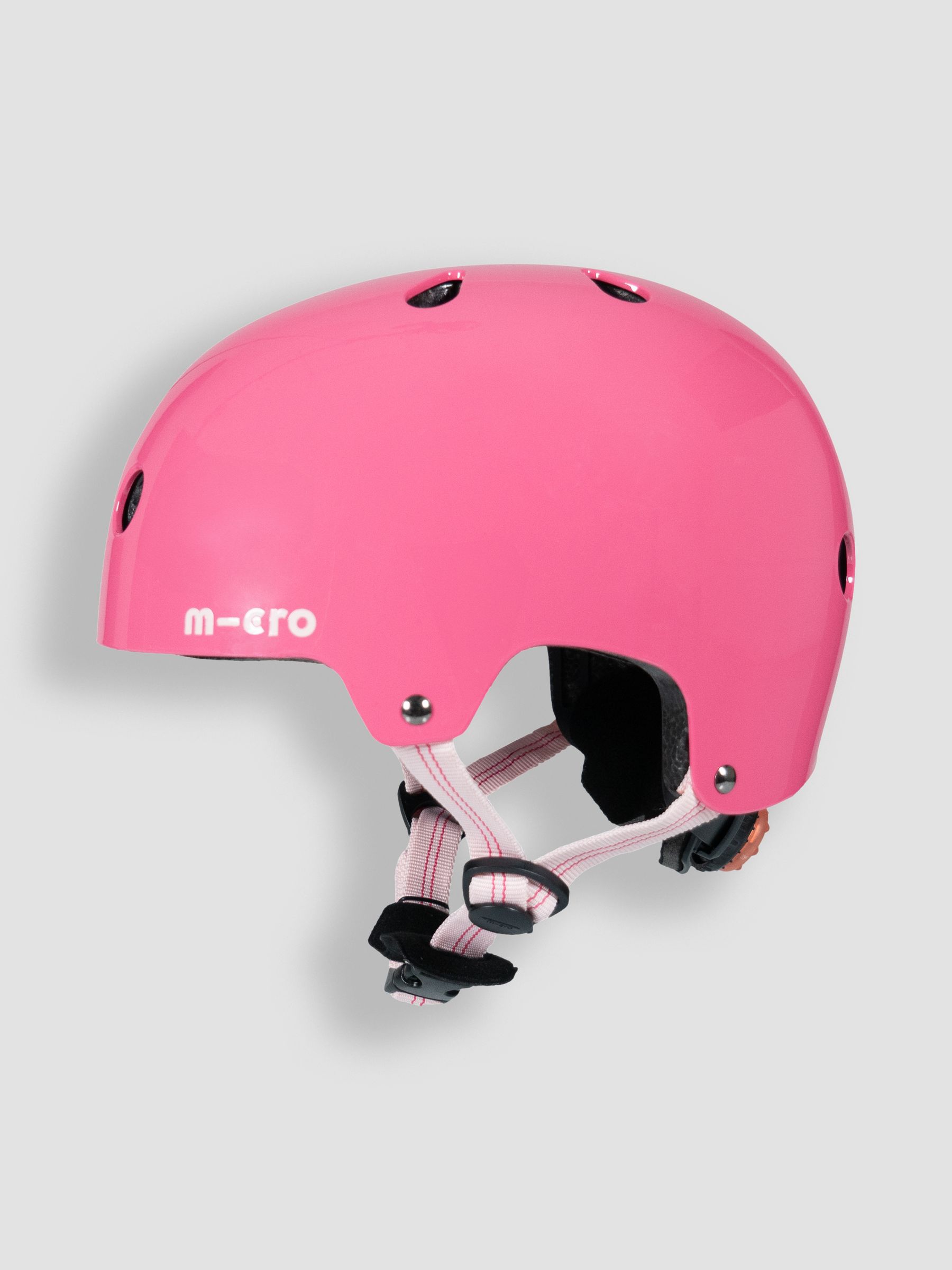 Micro Scooter Plain Helmet Glossy Finish Pink - Image 3 of 4