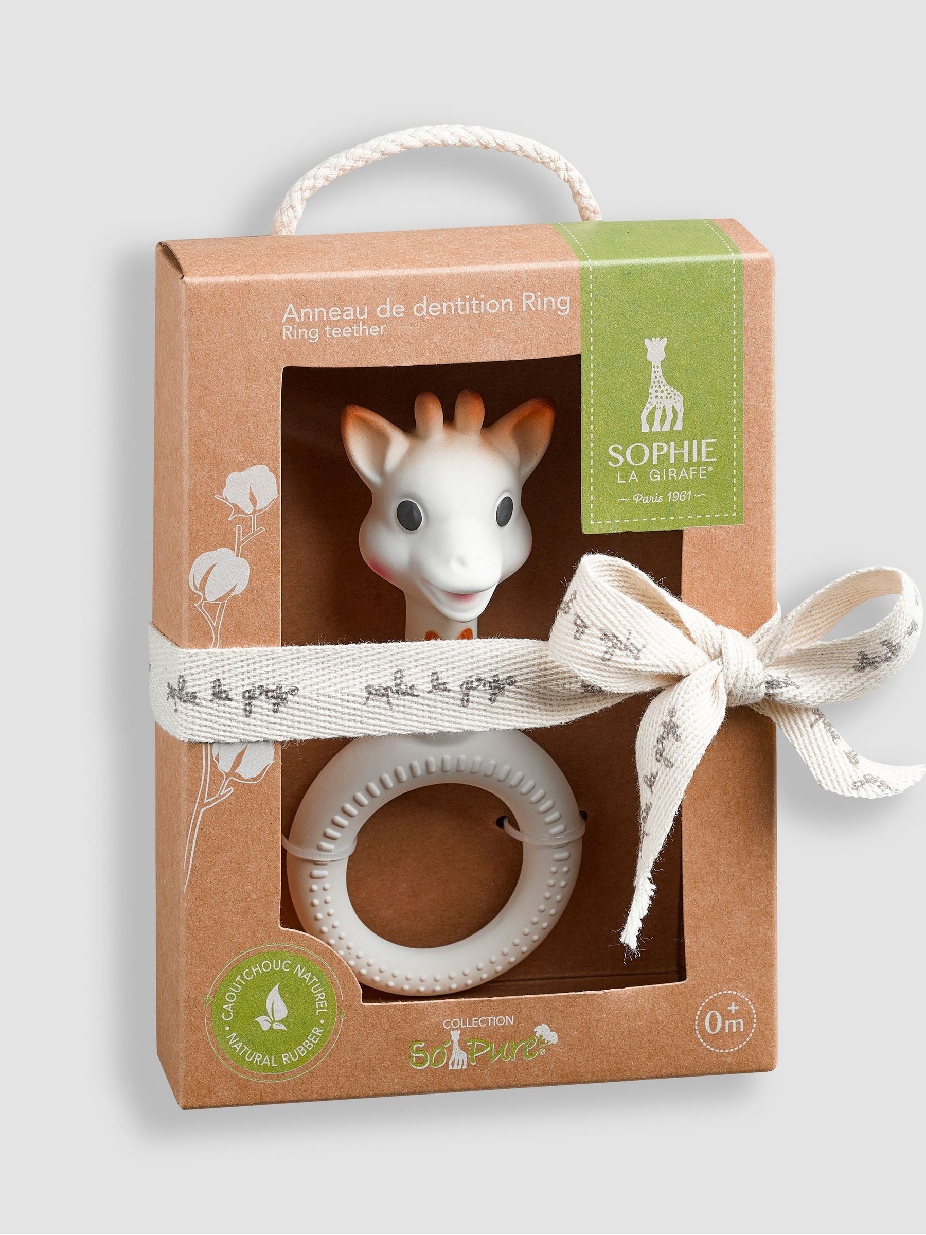 Sophie Giraffe So Pure Ring Teether - Image 1 of 2