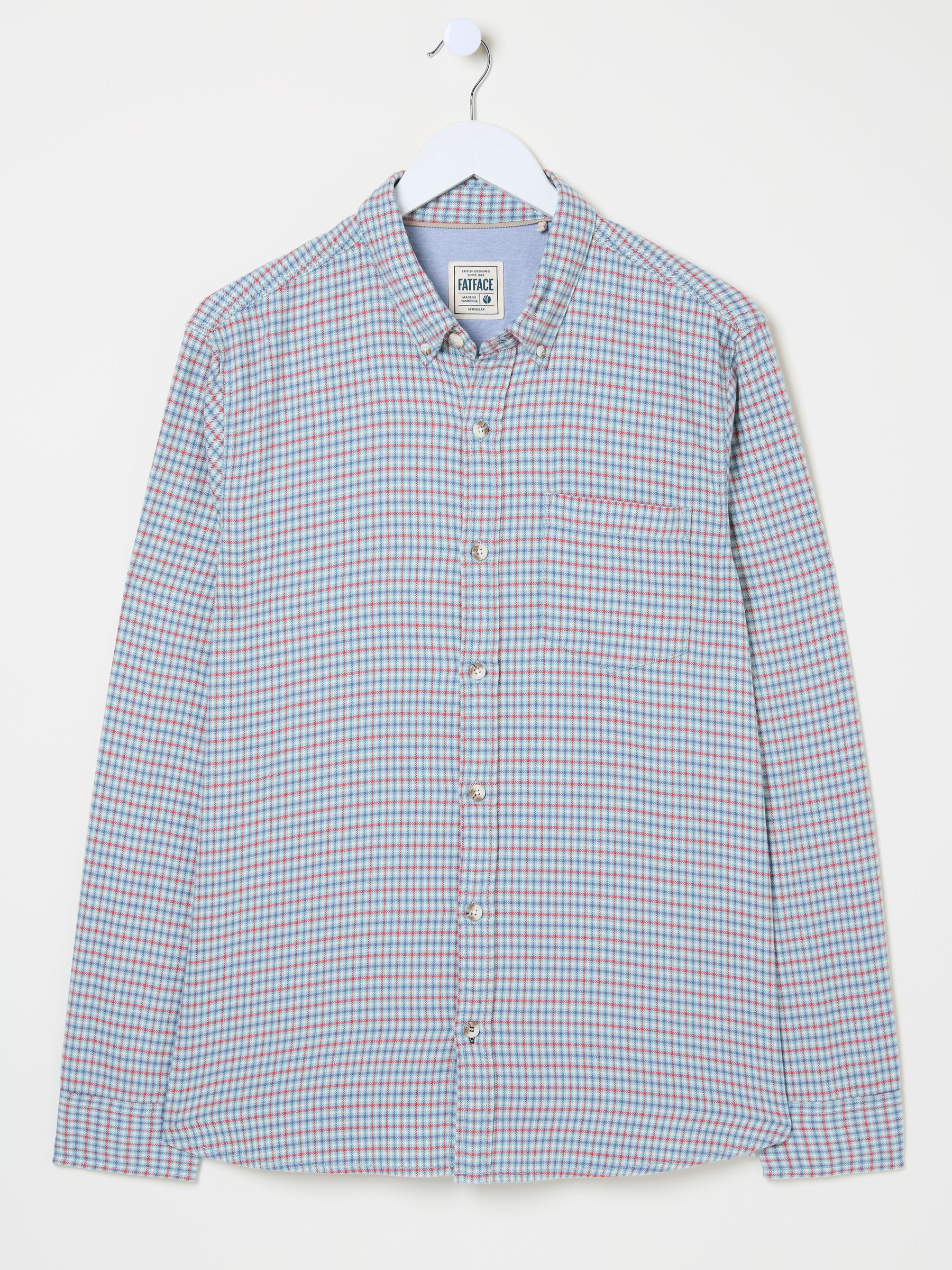 Bath Red Long Sleeve Check Shirt - Image 5 of 5