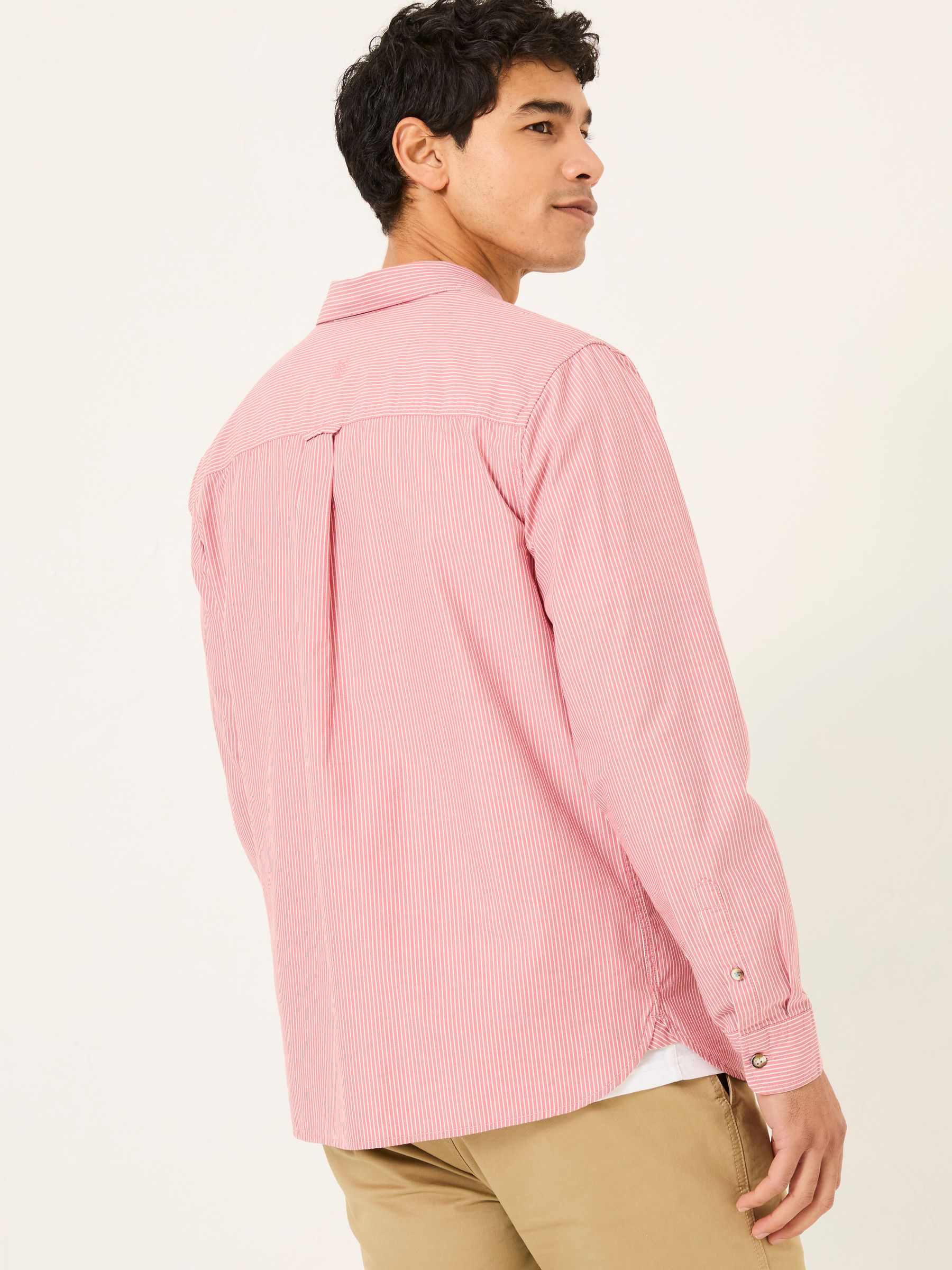 Dusky Pink Long Sleeve Elm Stripe Shirt - Image 2 of 6