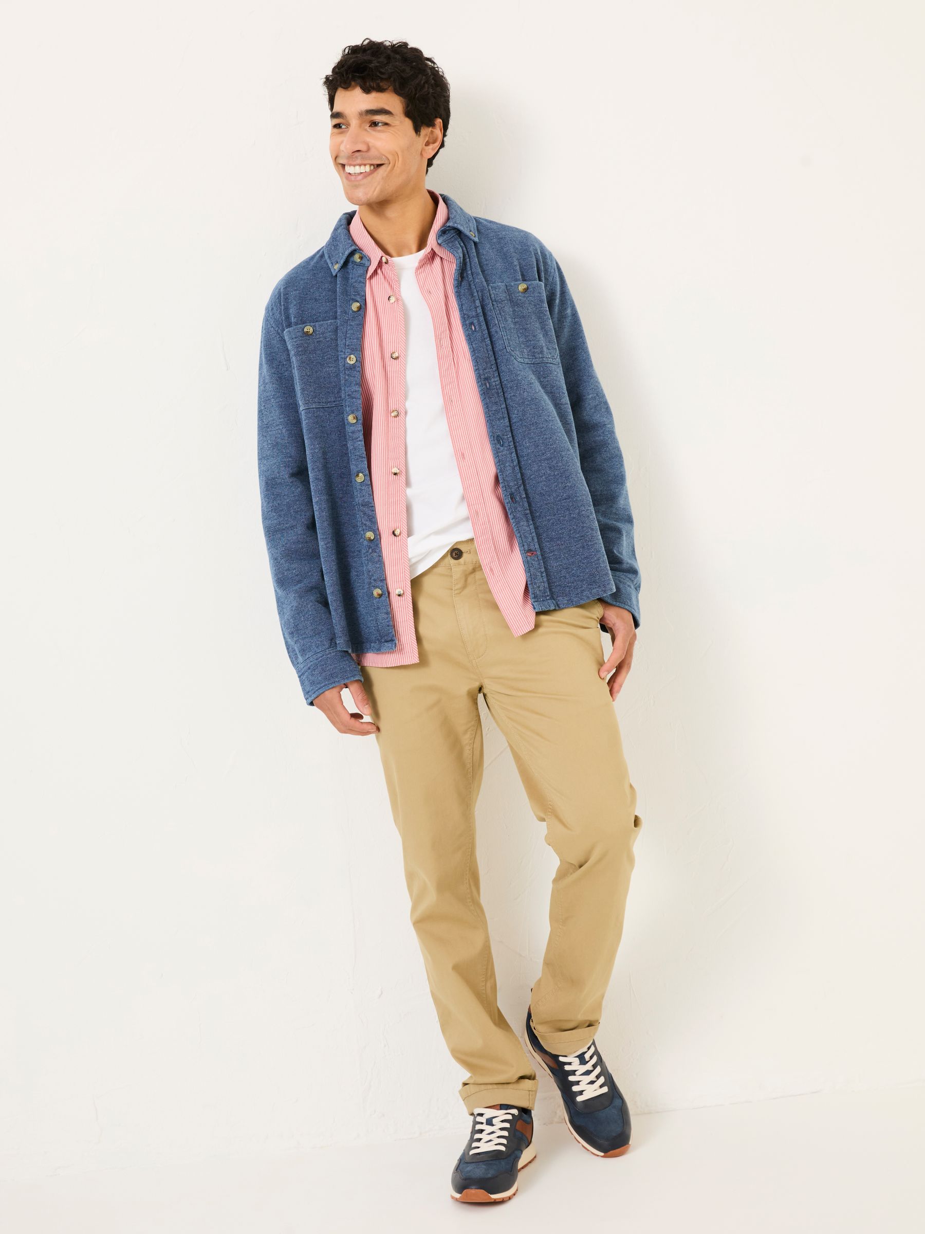 Dusky Pink Long Sleeve Elm Stripe Shirt - Image 3 of 6