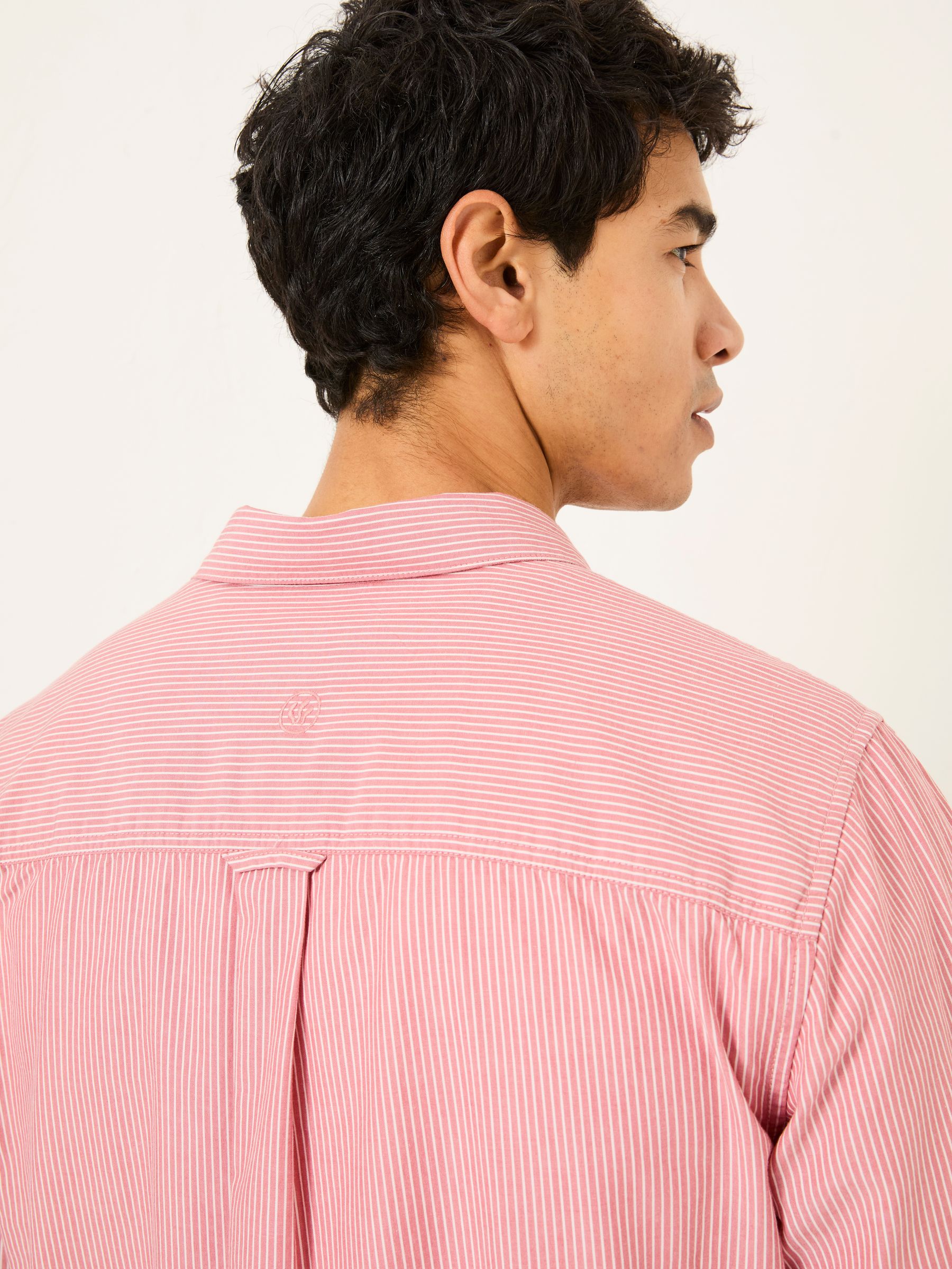 Dusky Pink Long Sleeve Elm Stripe Shirt - Image 5 of 6