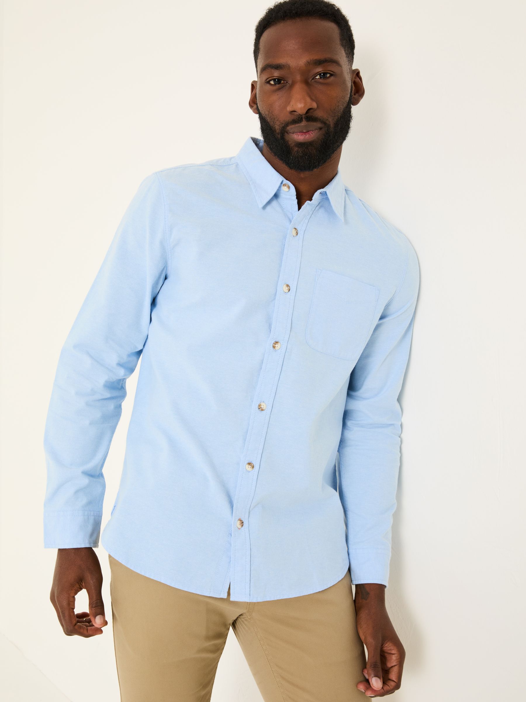 Blue Long Sleeve Oxford Shirt - Image 1 of 6
