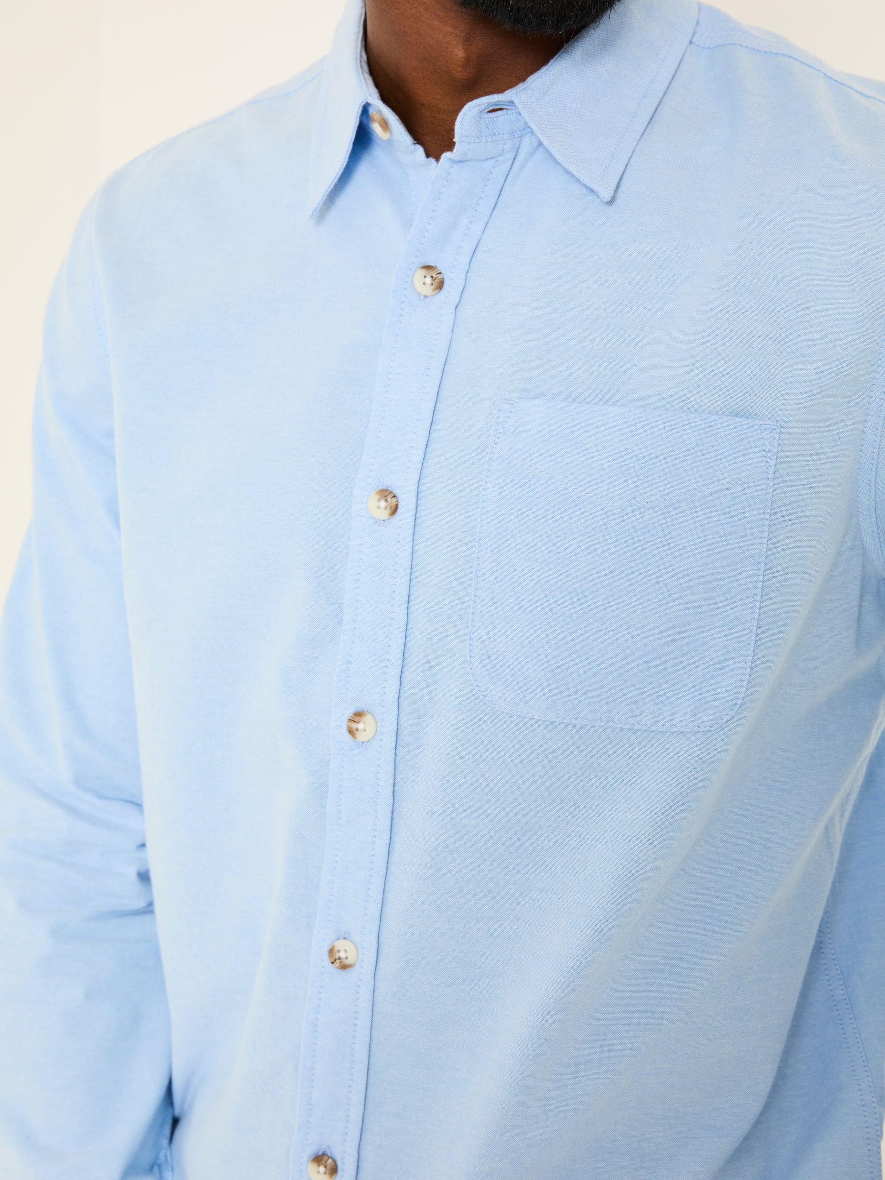 Blue Long Sleeve Oxford Shirt - Image 4 of 6