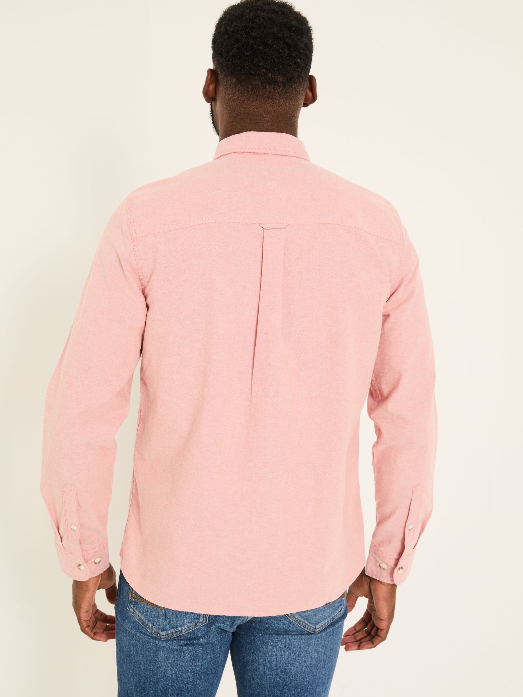 Dusky Pink Long Sleeve Oxford Shirt - Image 2 of 5