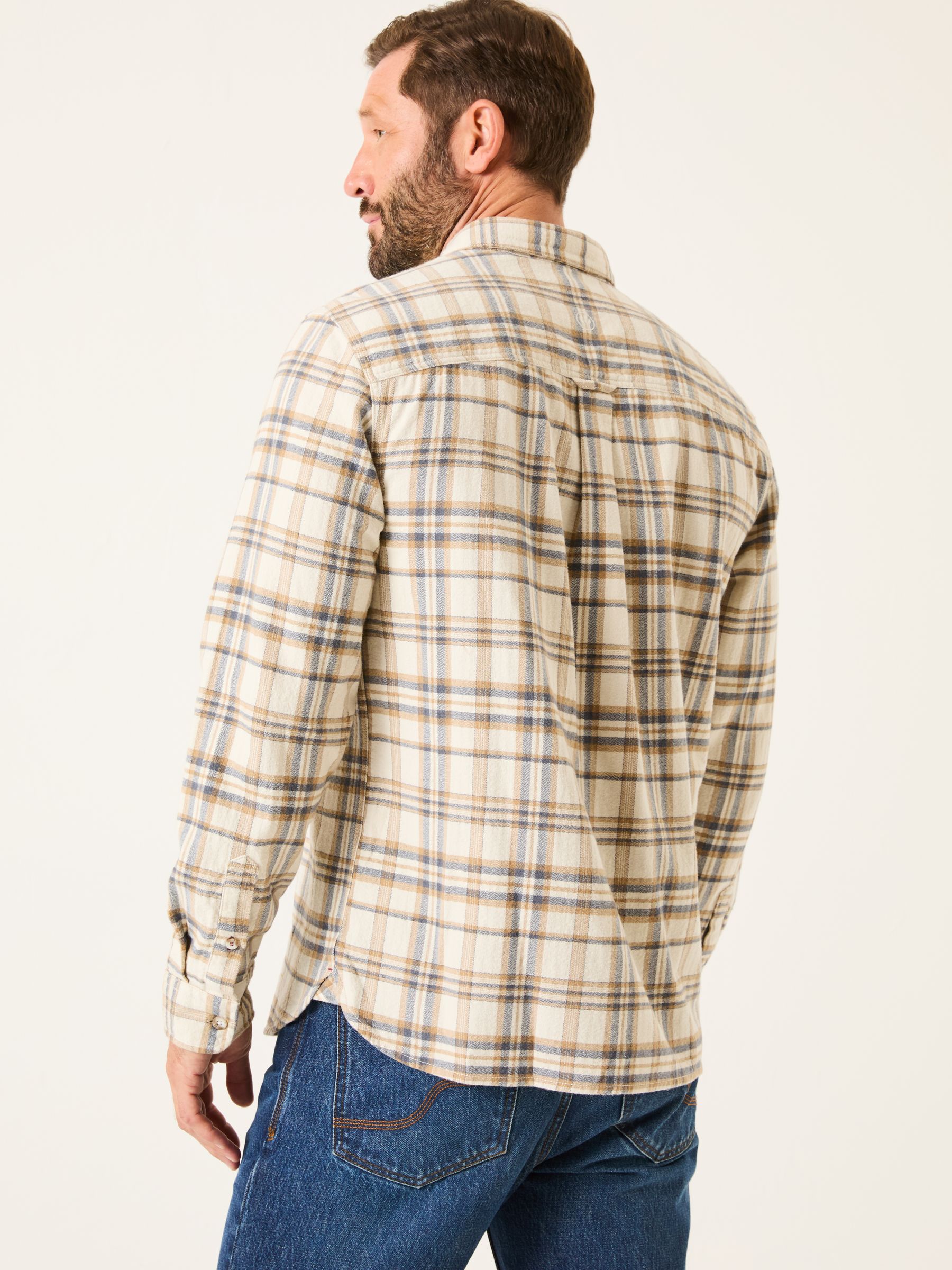 Natural Long Sleeve Trent Check Shirt - Image 2 of 5