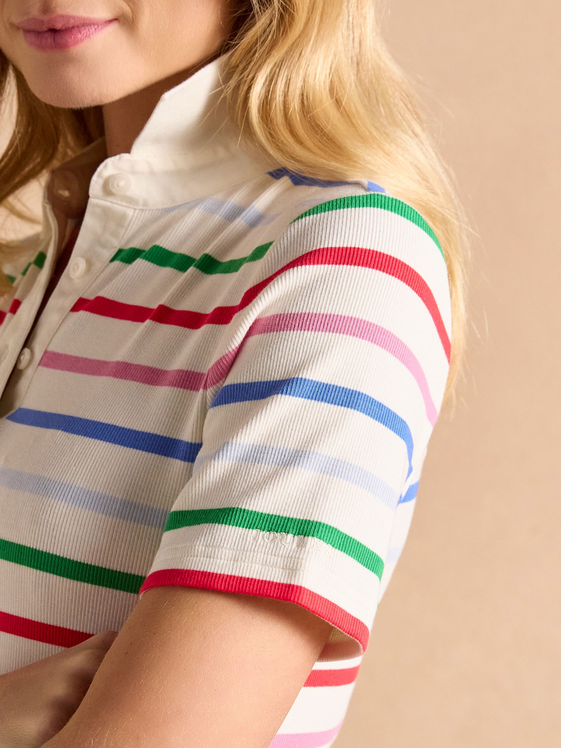 Fairfield Multi Short Sleeve Ribbed Polo Shirt - Image 4 of 6