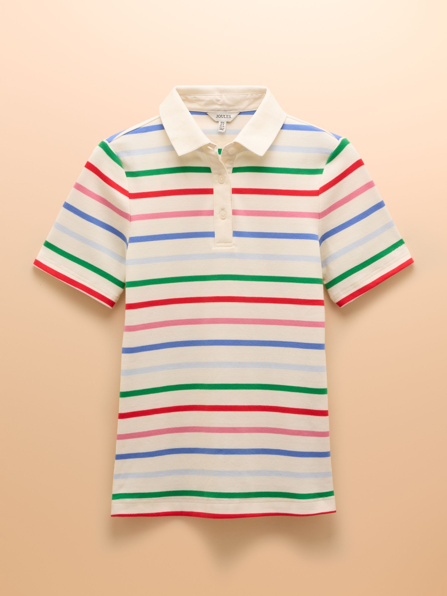 Fairfield Multi Short Sleeve Ribbed Polo Shirt - Image 6 of 6