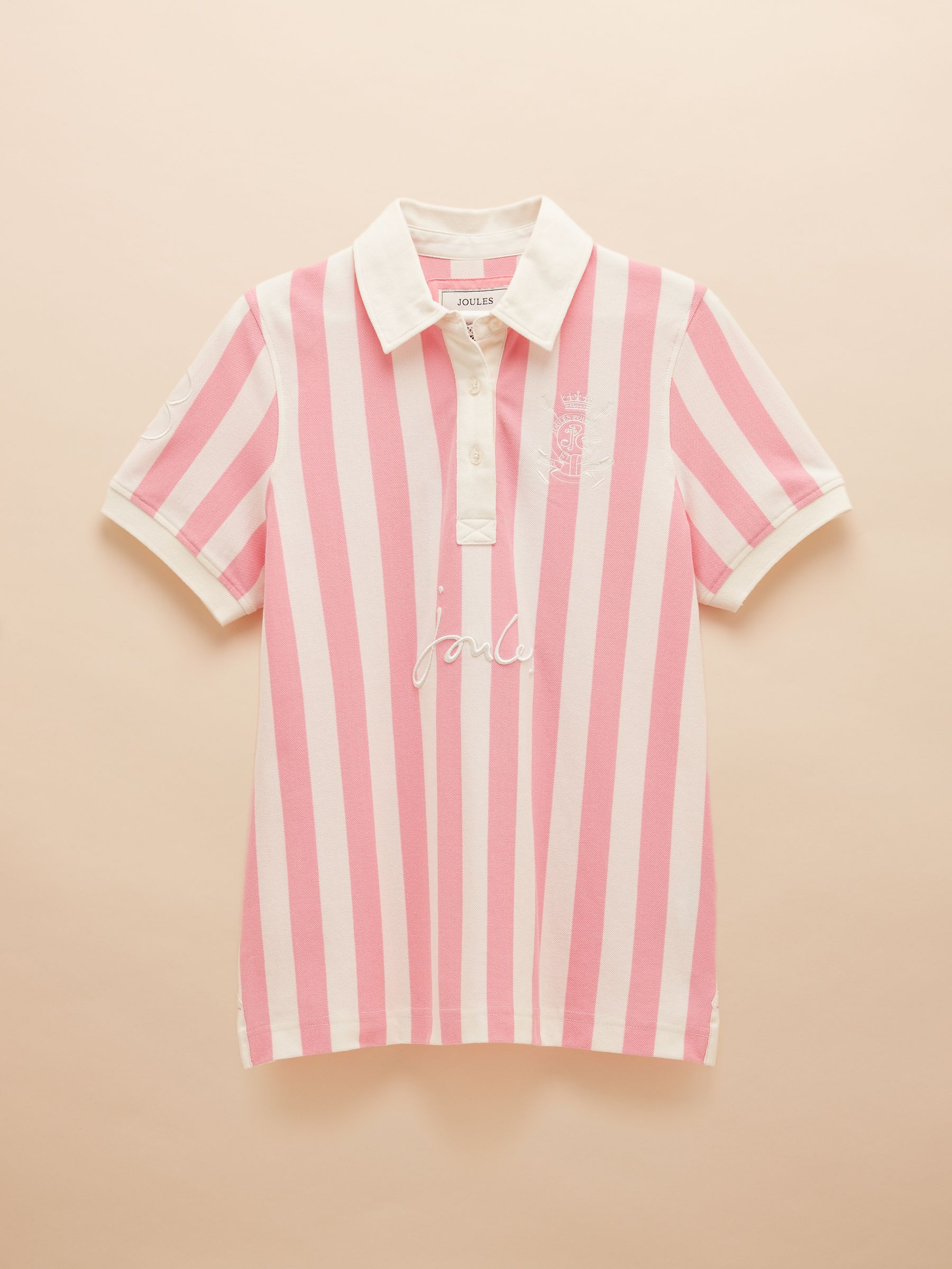 Beaufort Pink/Cream Polo Shirt - Image 7 of 7