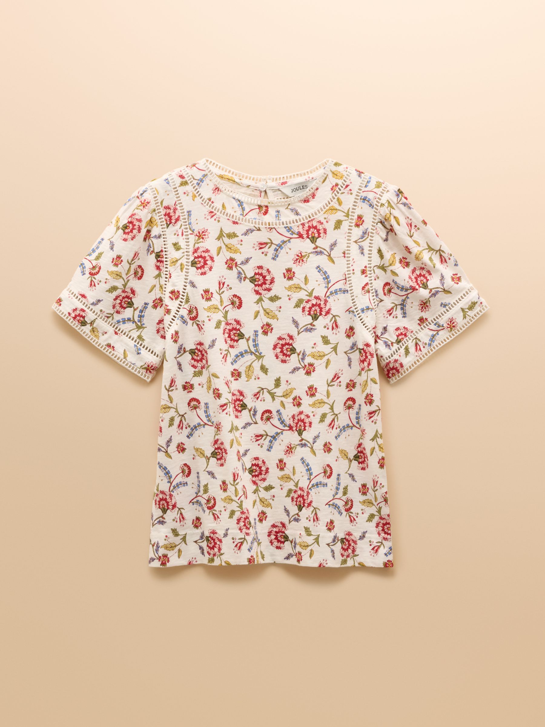 Sienna Provence Floral Ladder Trim T-Shirt - Image 8 of 8