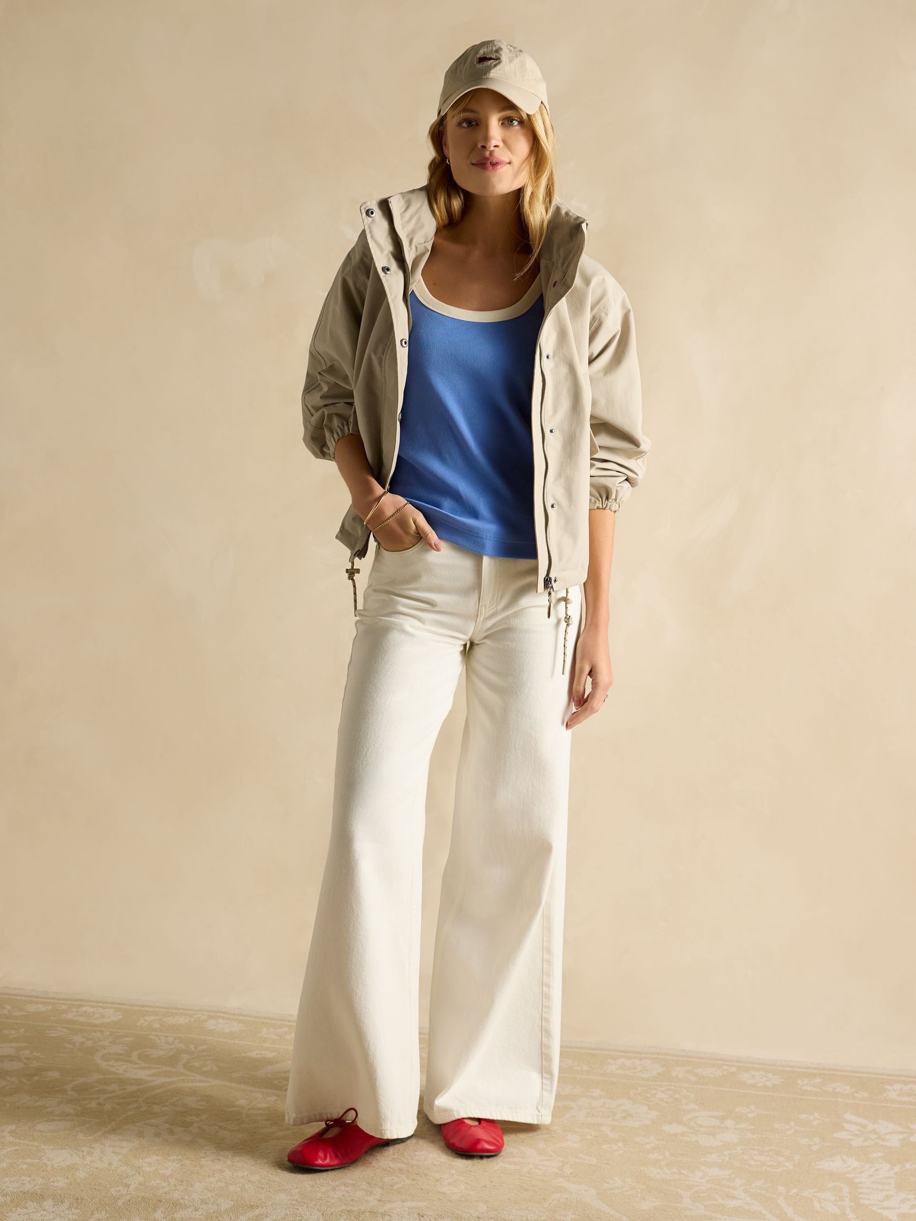 Sofia Blue Ribbed Vest - Image 6 of 7