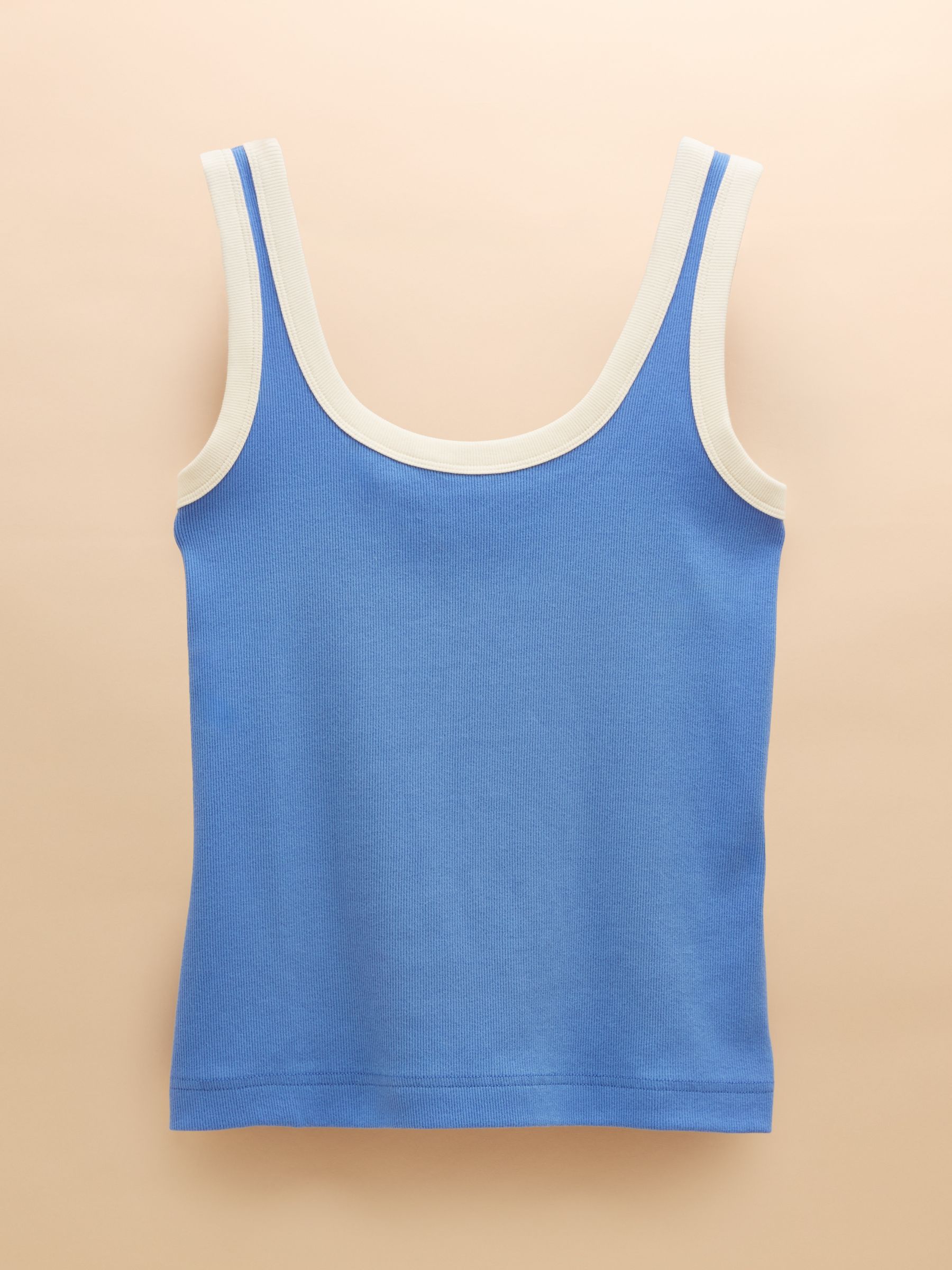 Sofia Blue Ribbed Vest - Image 7 of 7